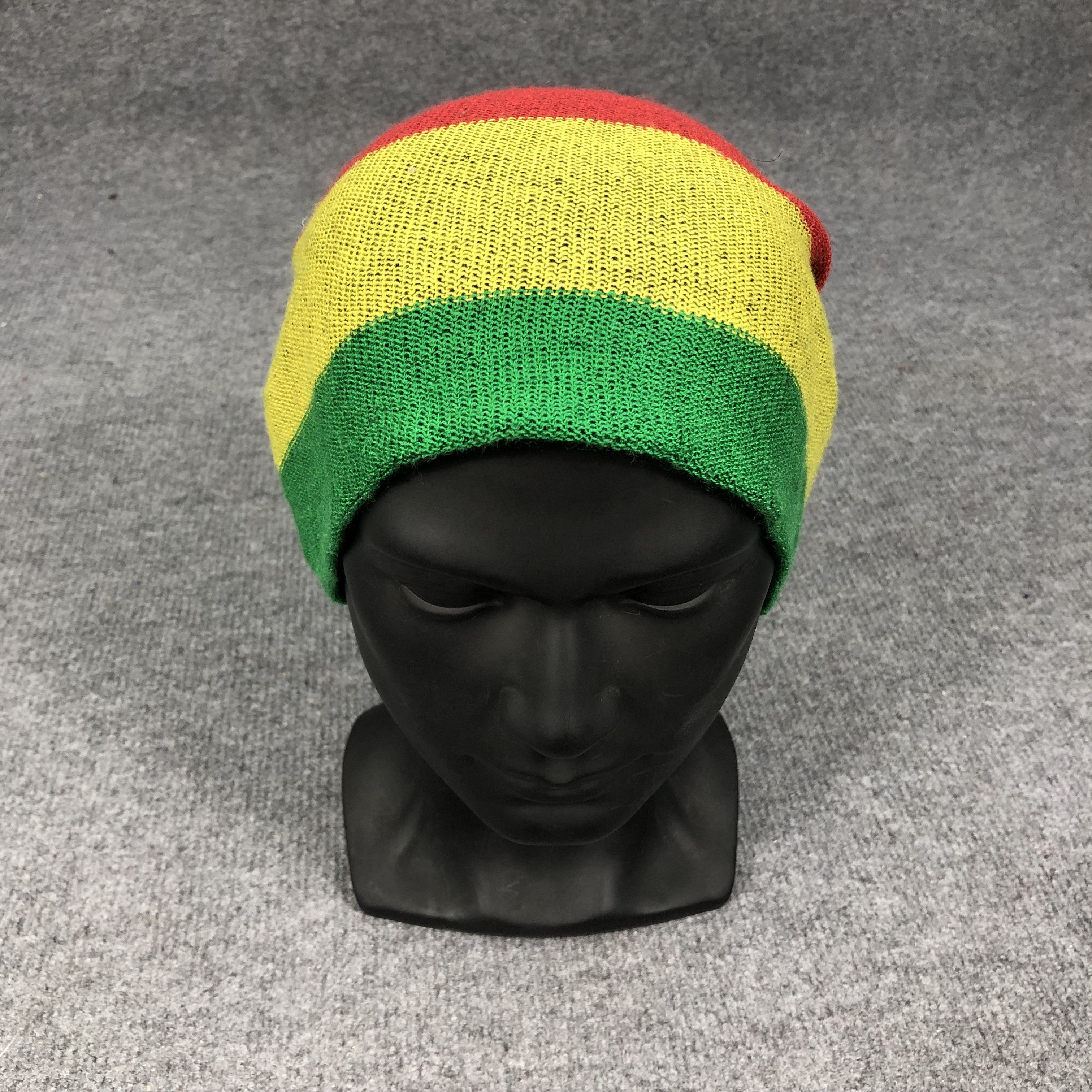 Vintage Vintage Rasta Marijuana Beanie Hat B1053 Size ONE SIZE - 6 Thumbnail