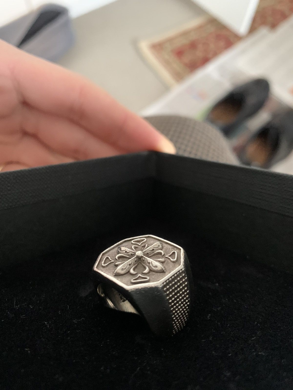 Emanuele Bicocchi Octagon Seal Ring RRP £313