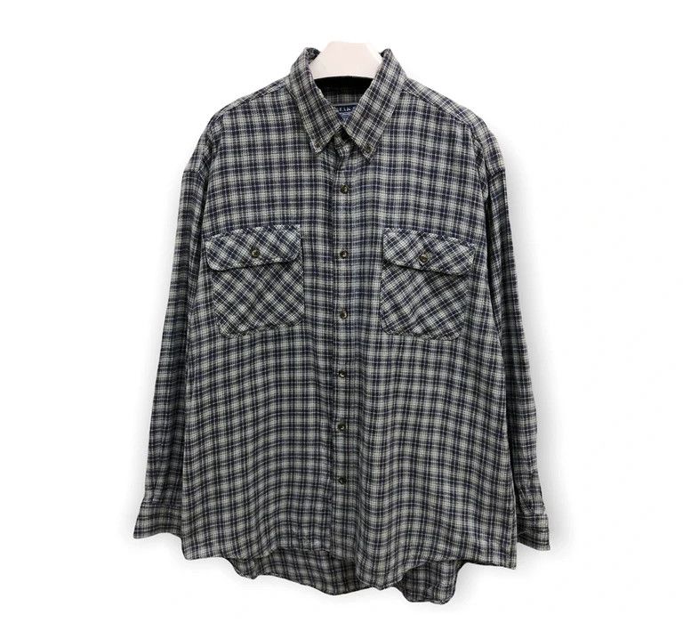 Vintage Vintage Break Off Plaid Tartan Flannel Shirt 👕 Size US L / EU 52-54 / 3 - 1 Thumbnail
