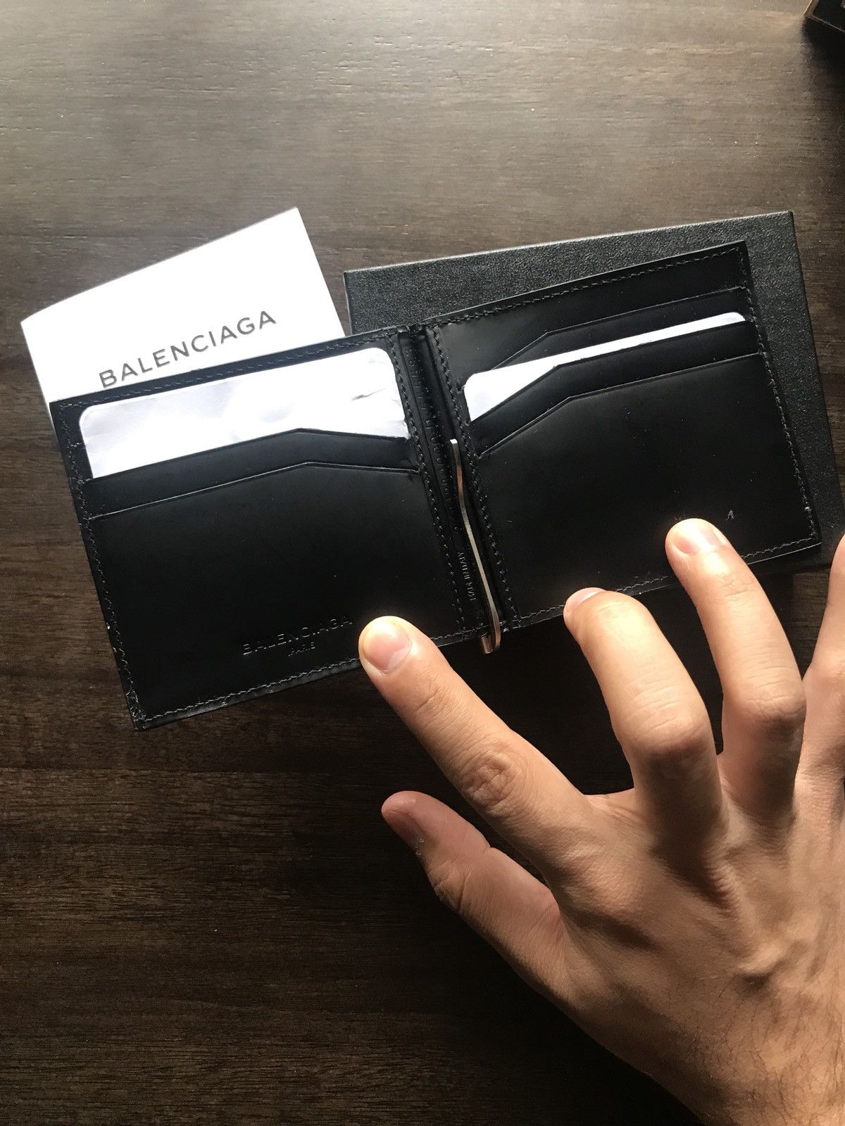 Balenciaga grid wallet online