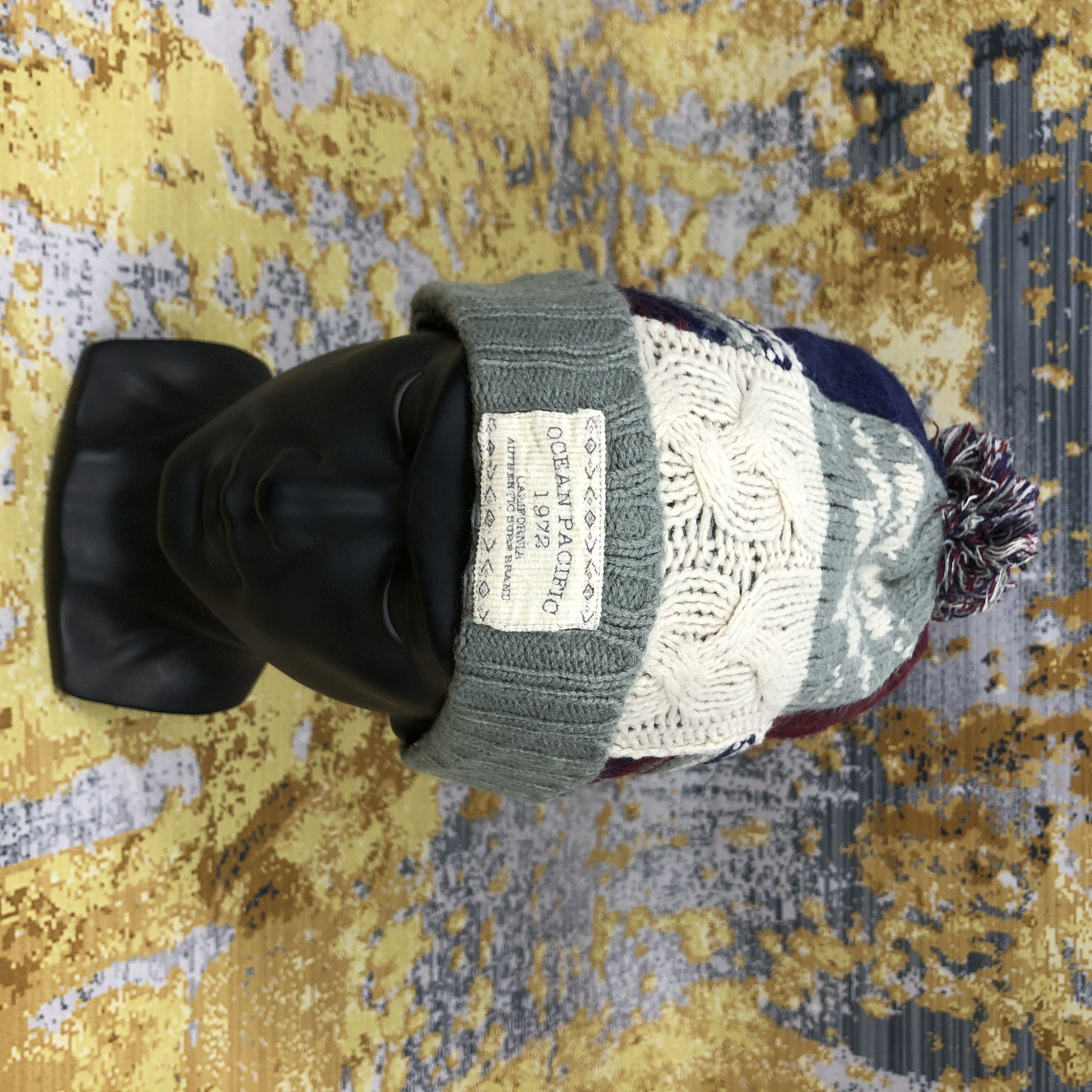 Ocean Pacific × Vintage Vintage Ocean Pacific Knit Beanie Hat B1690 Size ONE SIZE - 1 Thumbnail