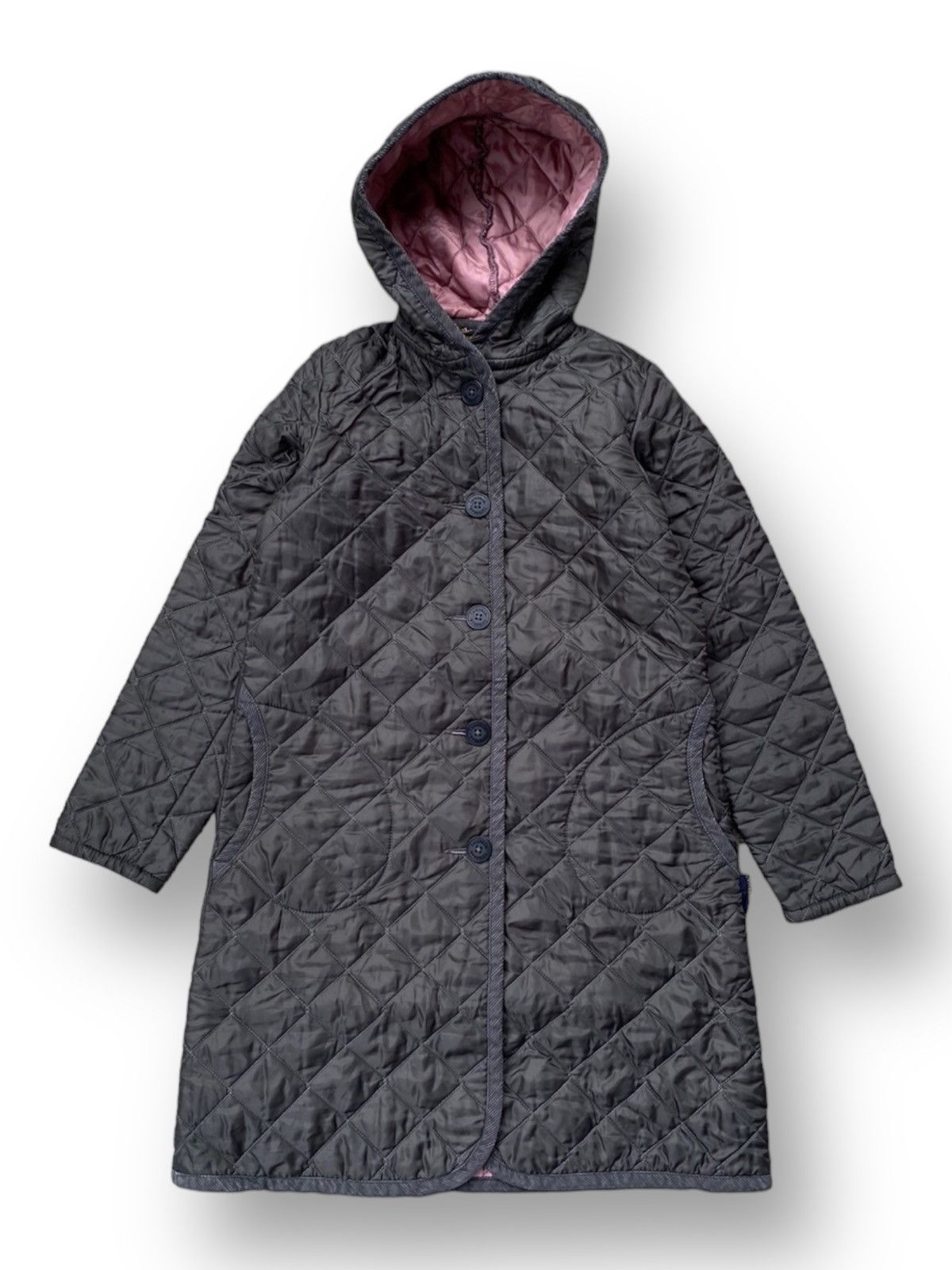 image of Lavenham Hoodie Jacket. B2 in Grey, Women's (Size Small)