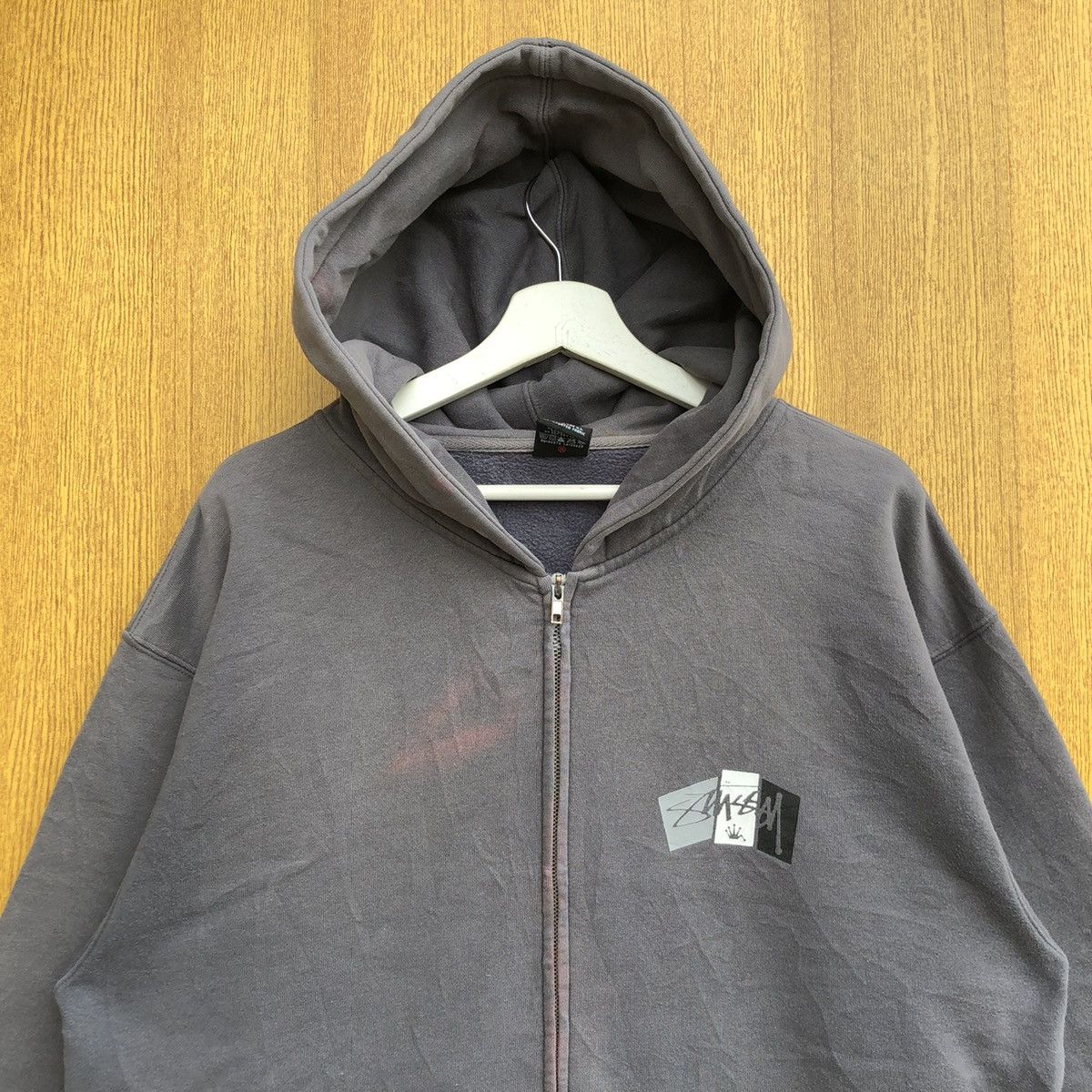 Stussy Vintage Stussy Streetwear Hoodie Zipper Jumper Size US L / EU 52-54 / 3 - 4 Thumbnail
