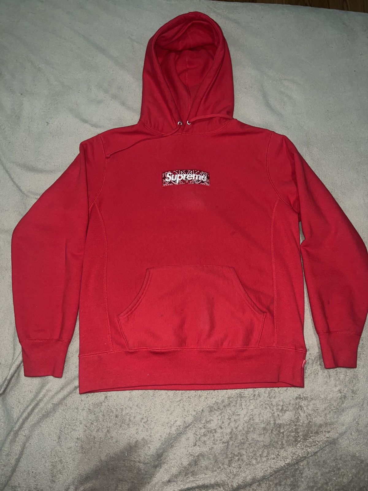 Supreme Supreme box logo bandana red Size US M / EU 48-50 / 2 - 2 Thumbnail
