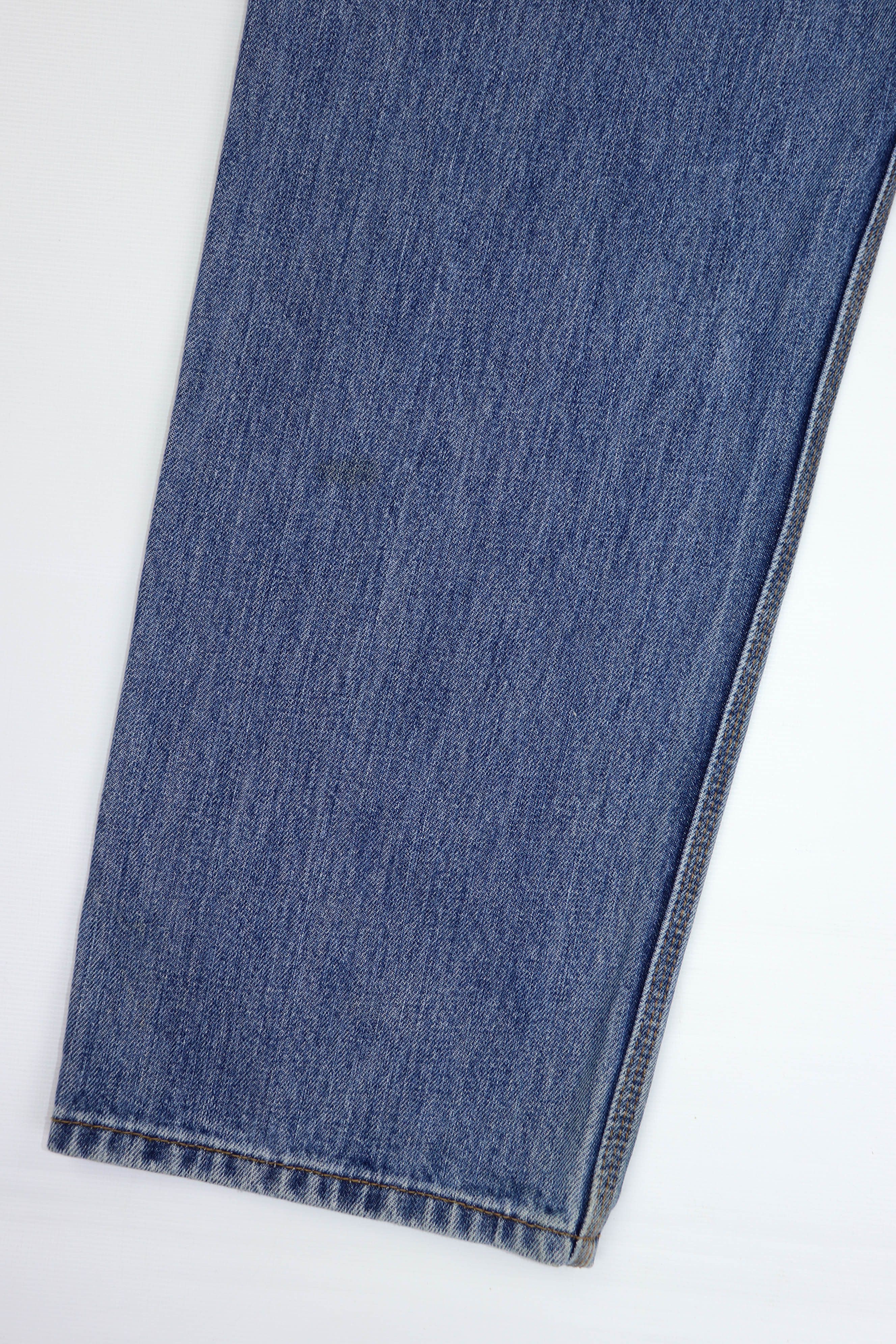 Levi's Levi's 550 Vintage Blue Washed Denim Relaxed Carpenter Jeans Size US 34 / EU 50 - 7 Thumbnail