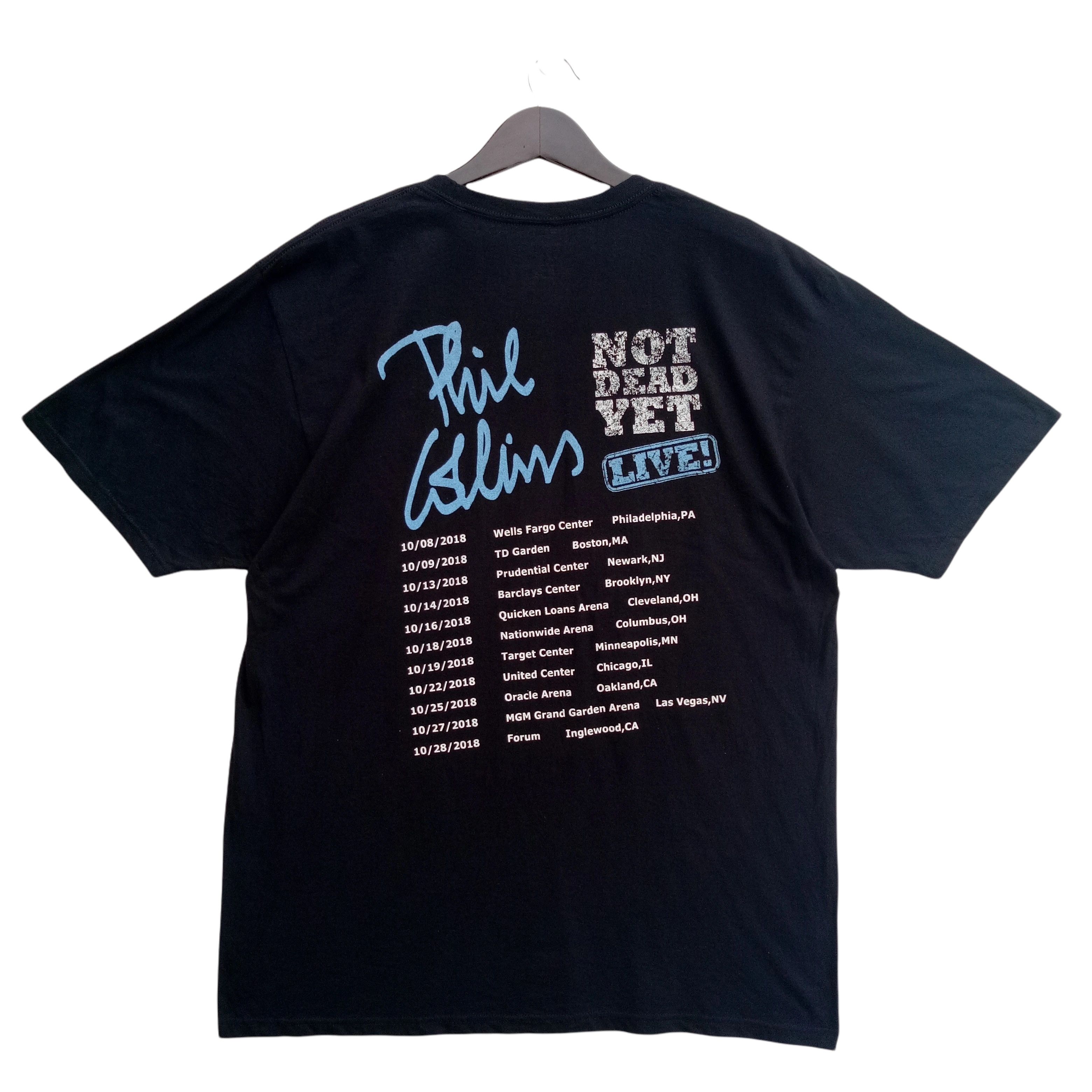 Band Tees PHIL COLLINS singer band Genesis not dead yet tour shirt Size US XL / EU 56 / 4 - 2 Thumbnail