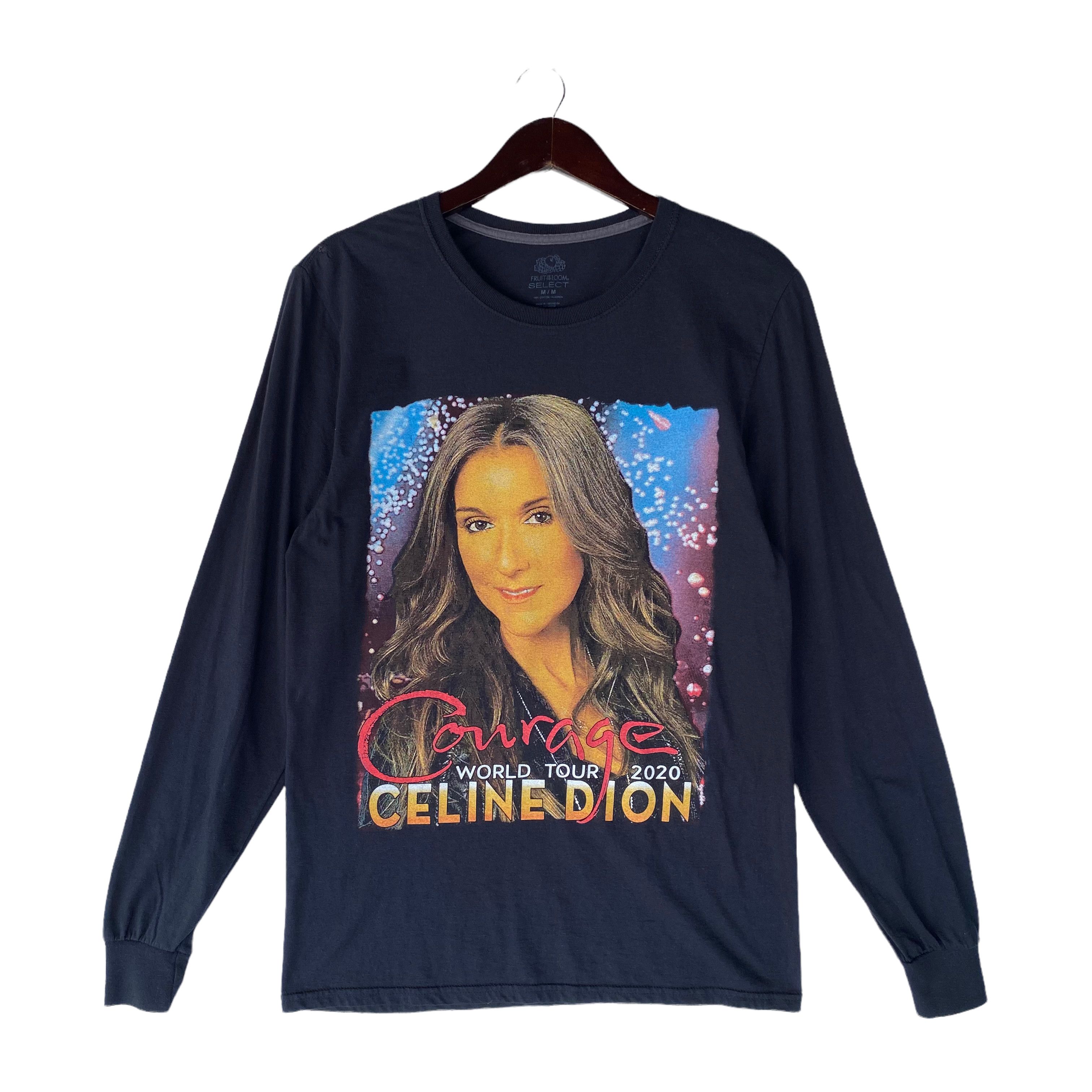 Band Tees 💥CELINE DION Pop singer Courage world tour 2020 tee shirt Size US M / EU 48-50 / 2 - 1 Thumbnail