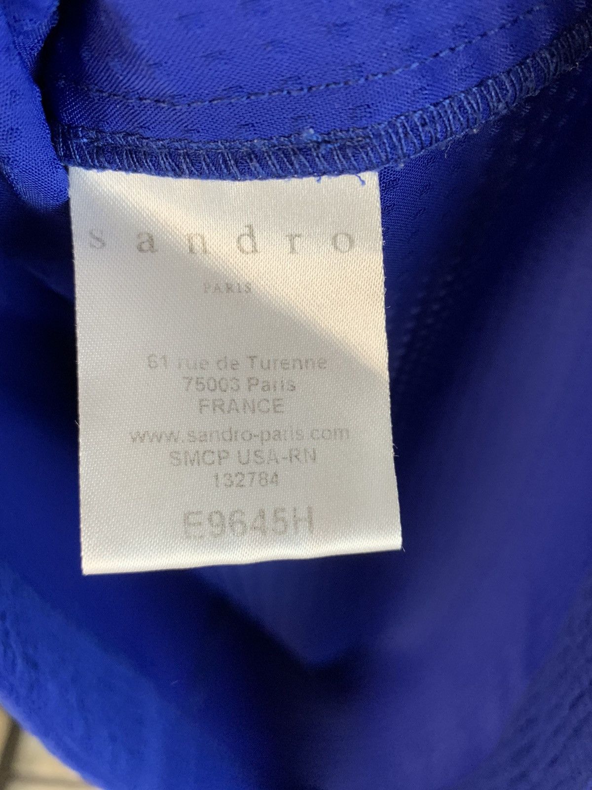 Sandro Sandro blue zip-up crop top Size S / US 4 / IT 40 - 5 Thumbnail
