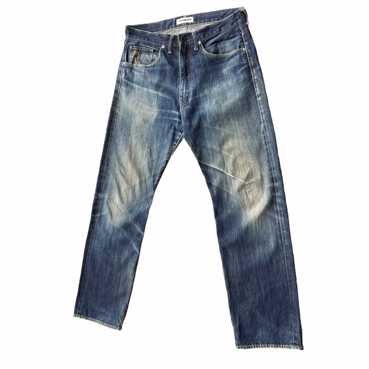 Bape × Nigo 💥BAPESTA DENIM JEAN PANT RAGULAR Size US 33 - 7 Thumbnail