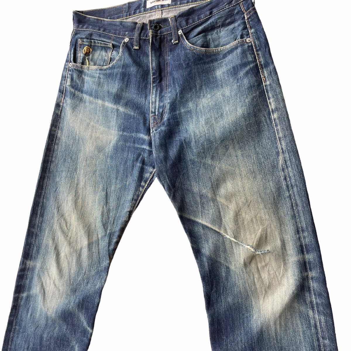 Bape × Nigo 💥BAPESTA DENIM JEAN PANT RAGULAR Size US 33 - 9 Thumbnail