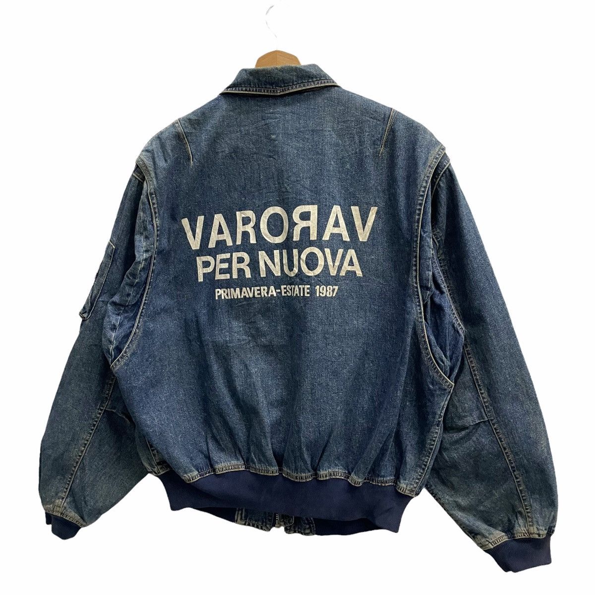 Other 💥 80s PER VERORAV NOUVA JAPAN DENIM BOMBER JACKET Size US L / EU 52-54 / 3 - 2 Thumbnail