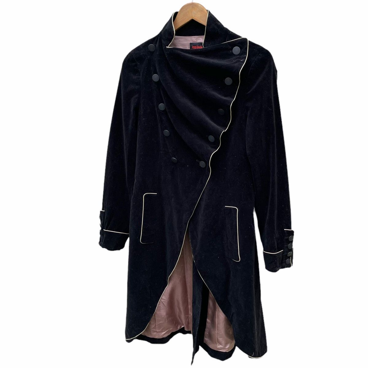 Jean Paul Gaultier × Vintage 💥90s JEAN PAUL GAULTIER Velvet Double Breast Long Jacket Size S / US 4 / IT 40 - 4 Thumbnail