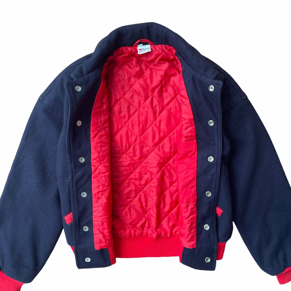 Marlboro × Vintage 💥80s Andrea de Adamich x Marlboro Bomber Jacket Italy Size US S / EU 44-46 / 1 - 5 Thumbnail