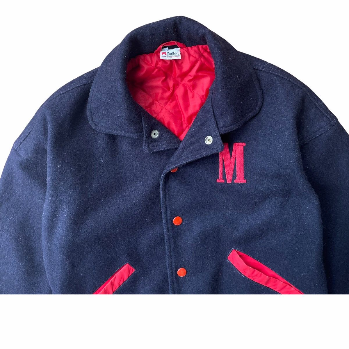 Marlboro × Vintage 💥80s Andrea de Adamich x Marlboro Bomber Jacket Italy Size US S / EU 44-46 / 1 - 4 Thumbnail