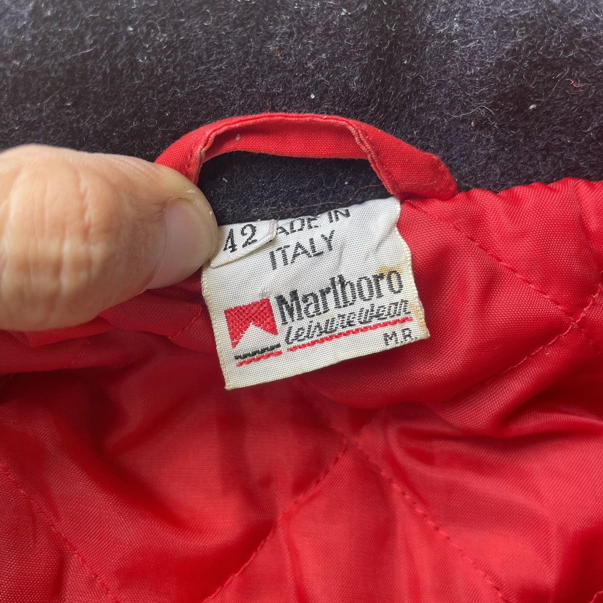 Marlboro × Vintage 💥80s Andrea de Adamich x Marlboro Bomber Jacket Italy Size US S / EU 44-46 / 1 - 10 Thumbnail