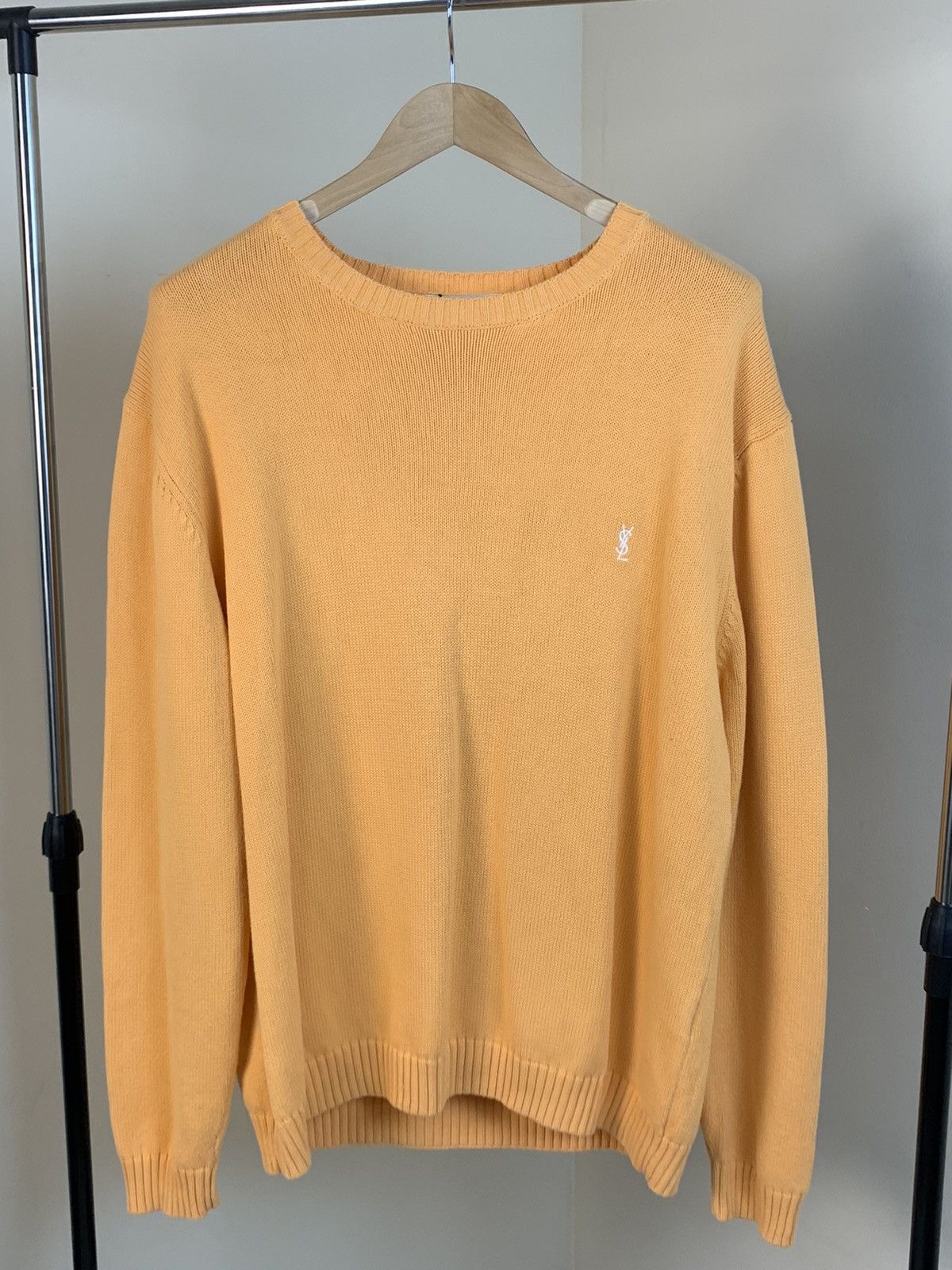 Yves Saint Laurent Yves Saint Laurent YSL cotton orange sweater Size US L / EU 52-54 / 3 - 1 Thumbnail