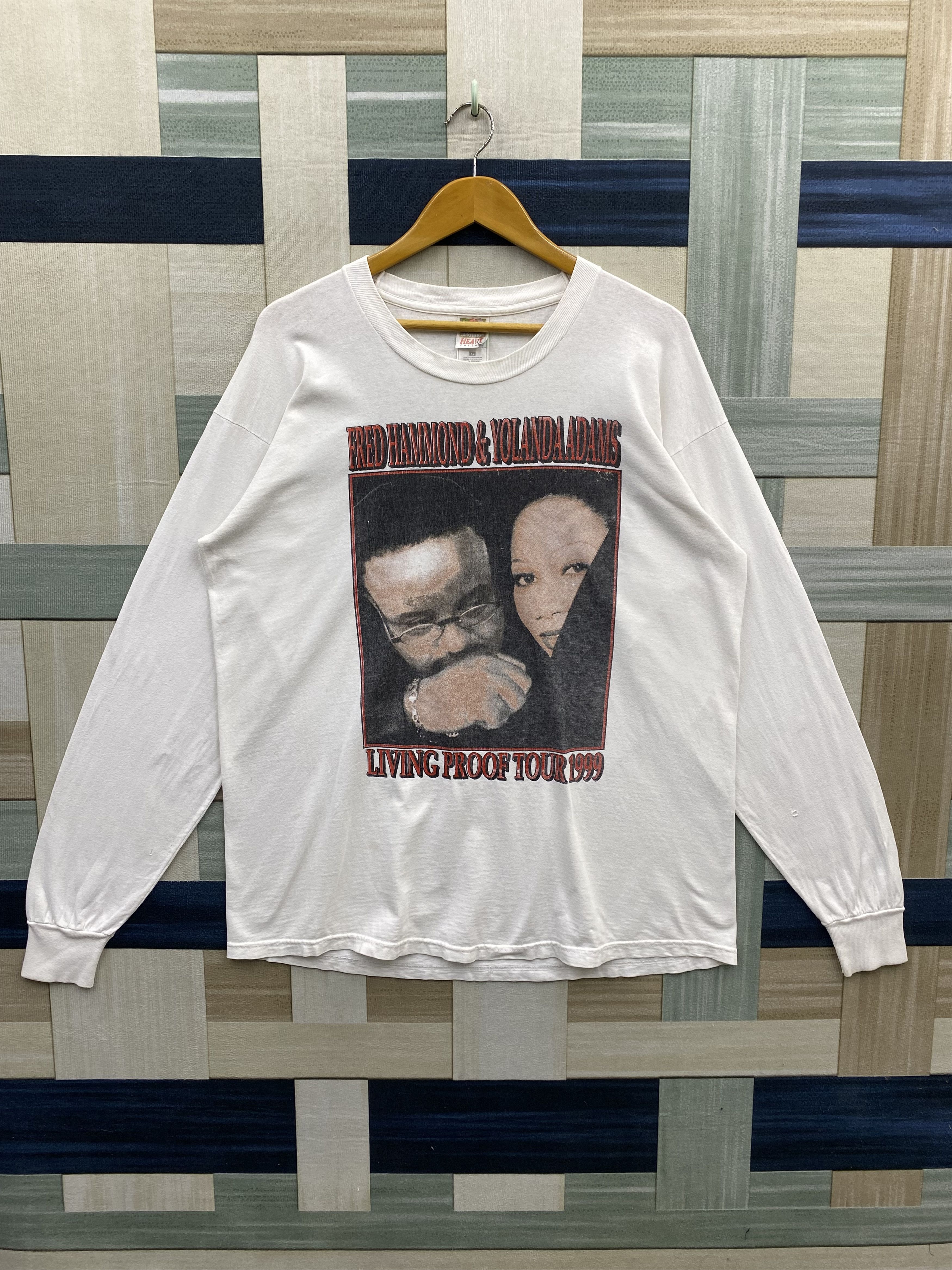 Rap Tees Vintage Rare Fred Hammond & Yolanda Adams Tour 1999 Tee Size US XL / EU 56 / 4 - 1 Thumbnail