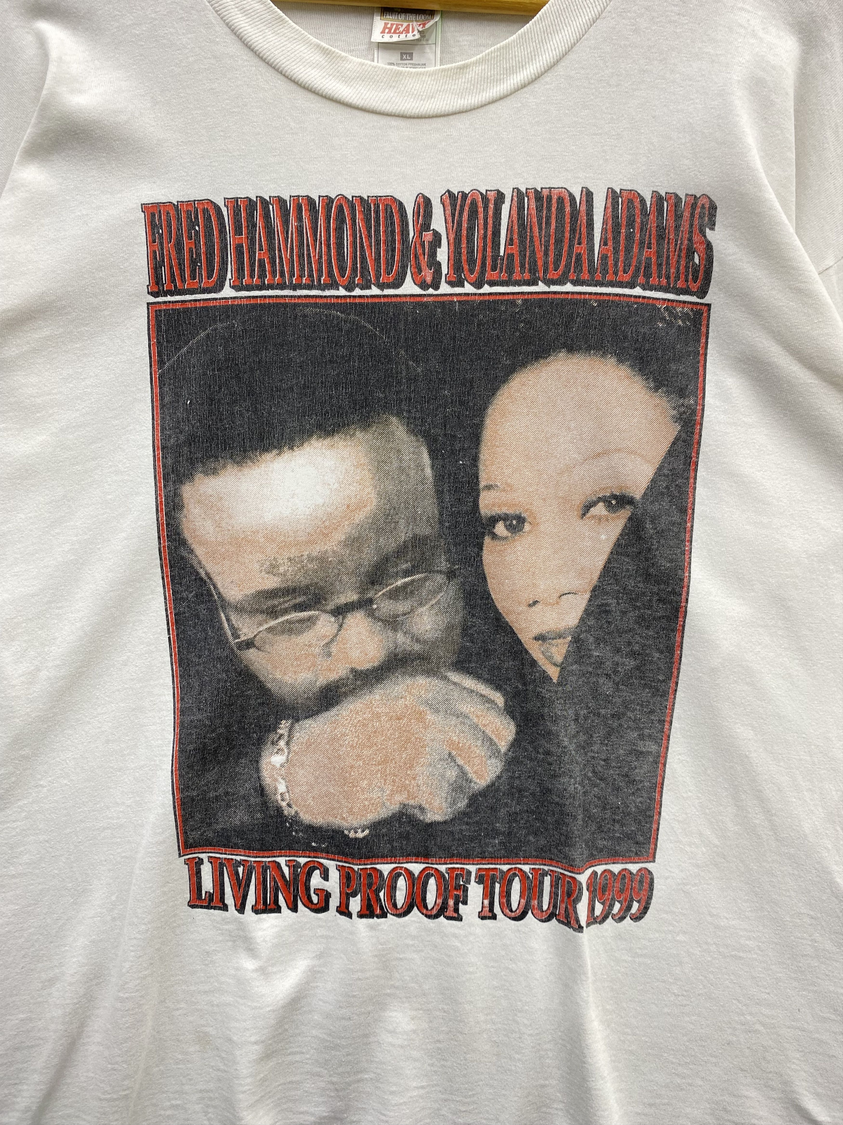 Rap Tees Vintage Rare Fred Hammond & Yolanda Adams Tour 1999 Tee Size US XL / EU 56 / 4 - 3 Thumbnail