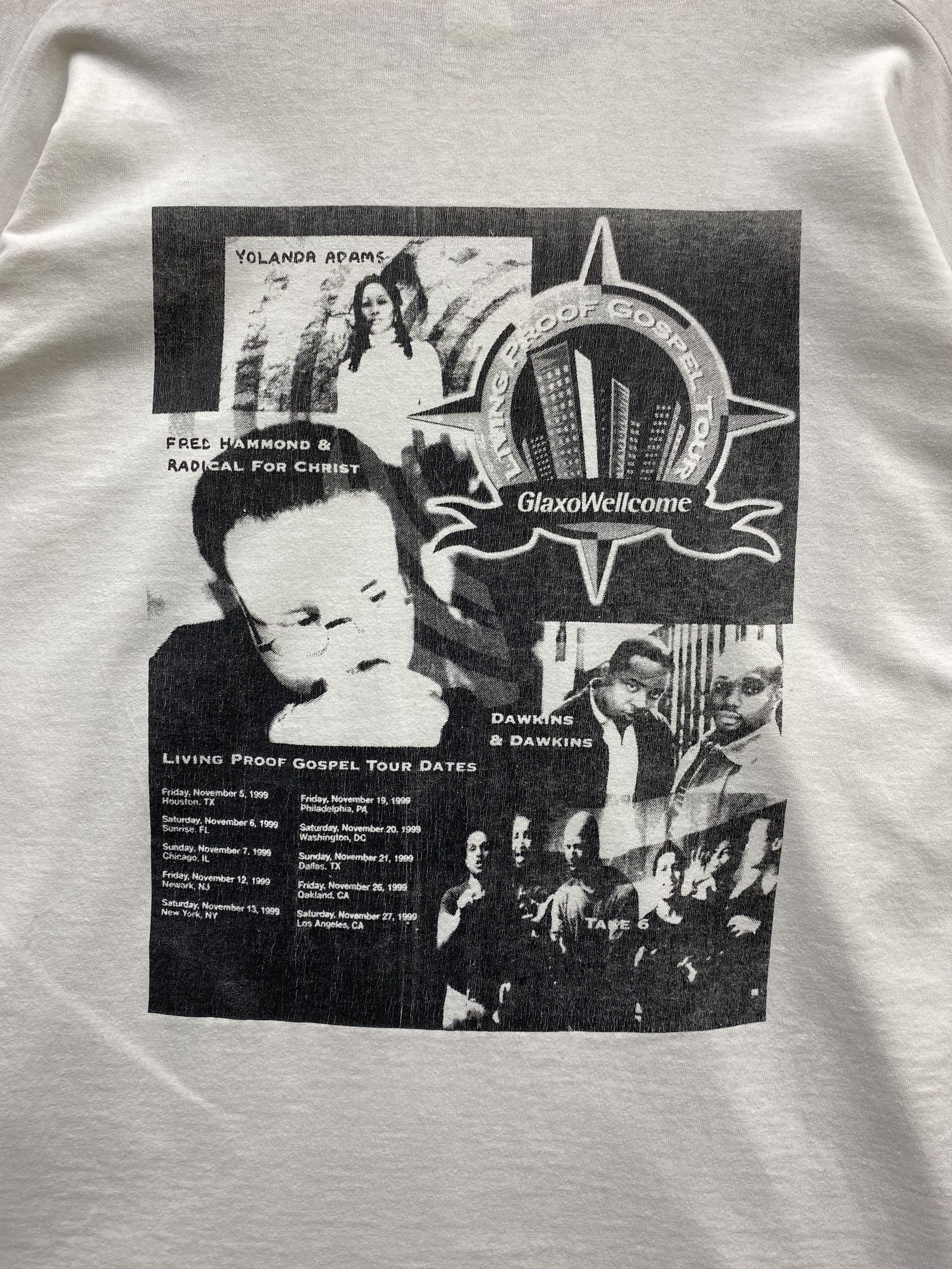 Rap Tees Vintage Rare Fred Hammond & Yolanda Adams Tour 1999 Tee Size US XL / EU 56 / 4 - 4 Thumbnail