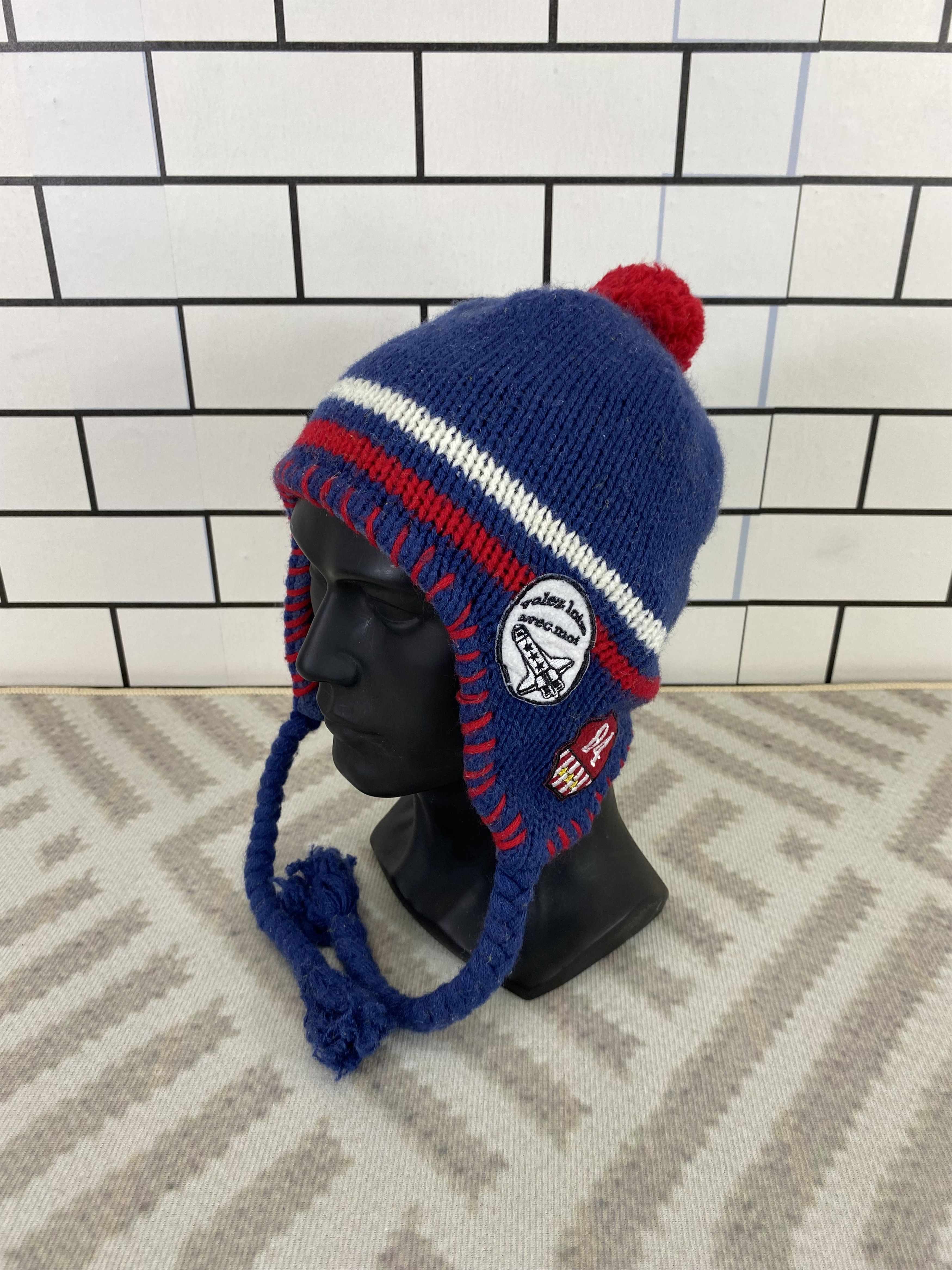 Japanese Brand Vintage Japan Brand Hushush Earflap Beanie/Snow Hat/Snow Cap Size ONE SIZE - 1 Thumbnail