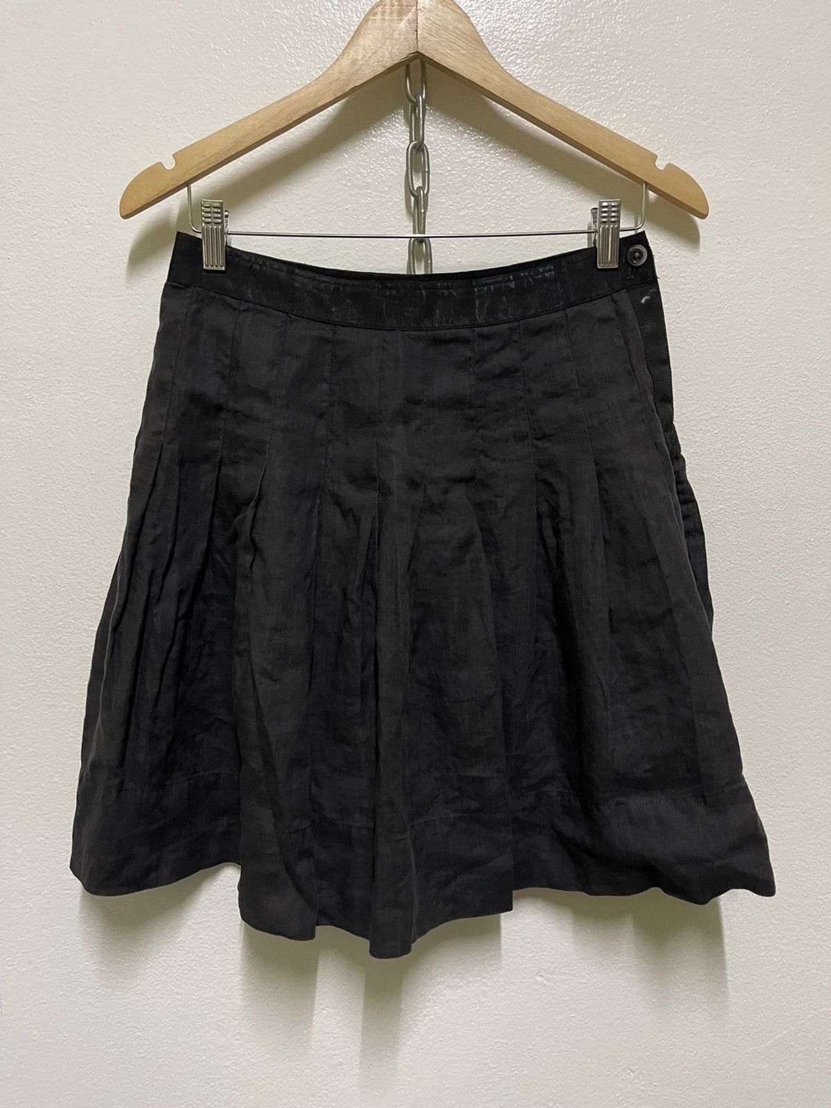 image of Margaret Howell Skirt Double Layer in Black, Women's (Size 28)
