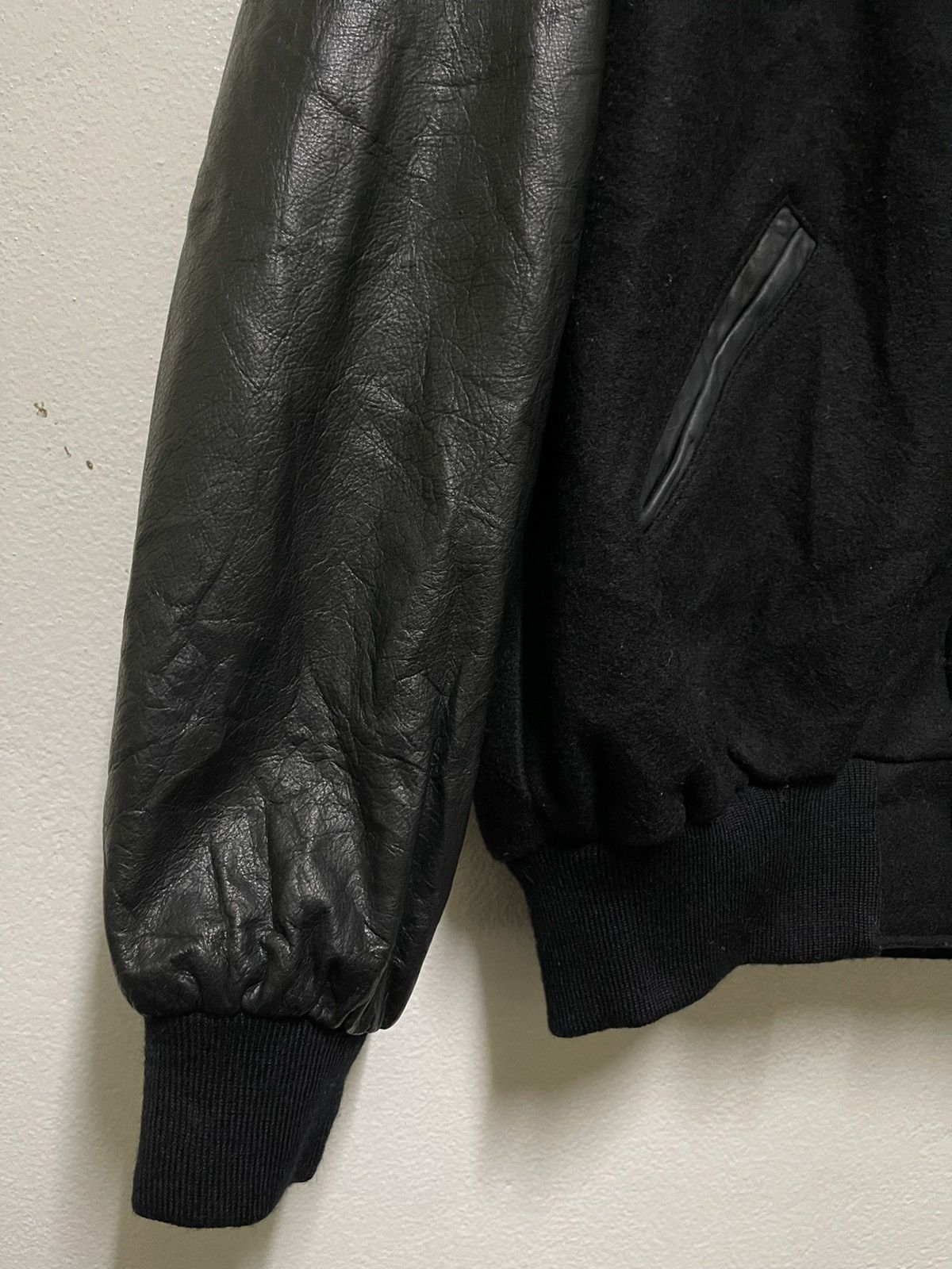 Holloway × Vintage Holloway Empire Polo Varsity Wool Leather Lettermen Jacket Size US L / EU 52-54 / 3 - 3 Thumbnail