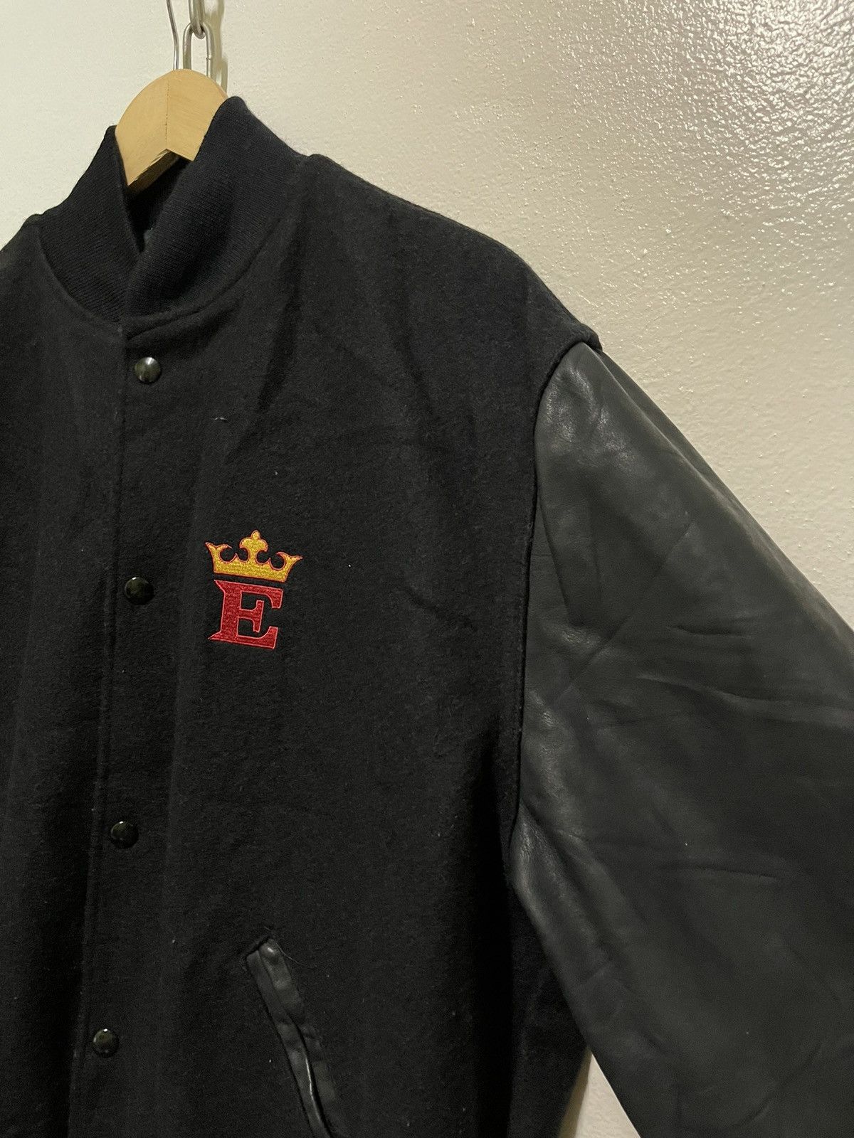 Holloway × Vintage Holloway Empire Polo Varsity Wool Leather Lettermen Jacket Size US L / EU 52-54 / 3 - 4 Thumbnail