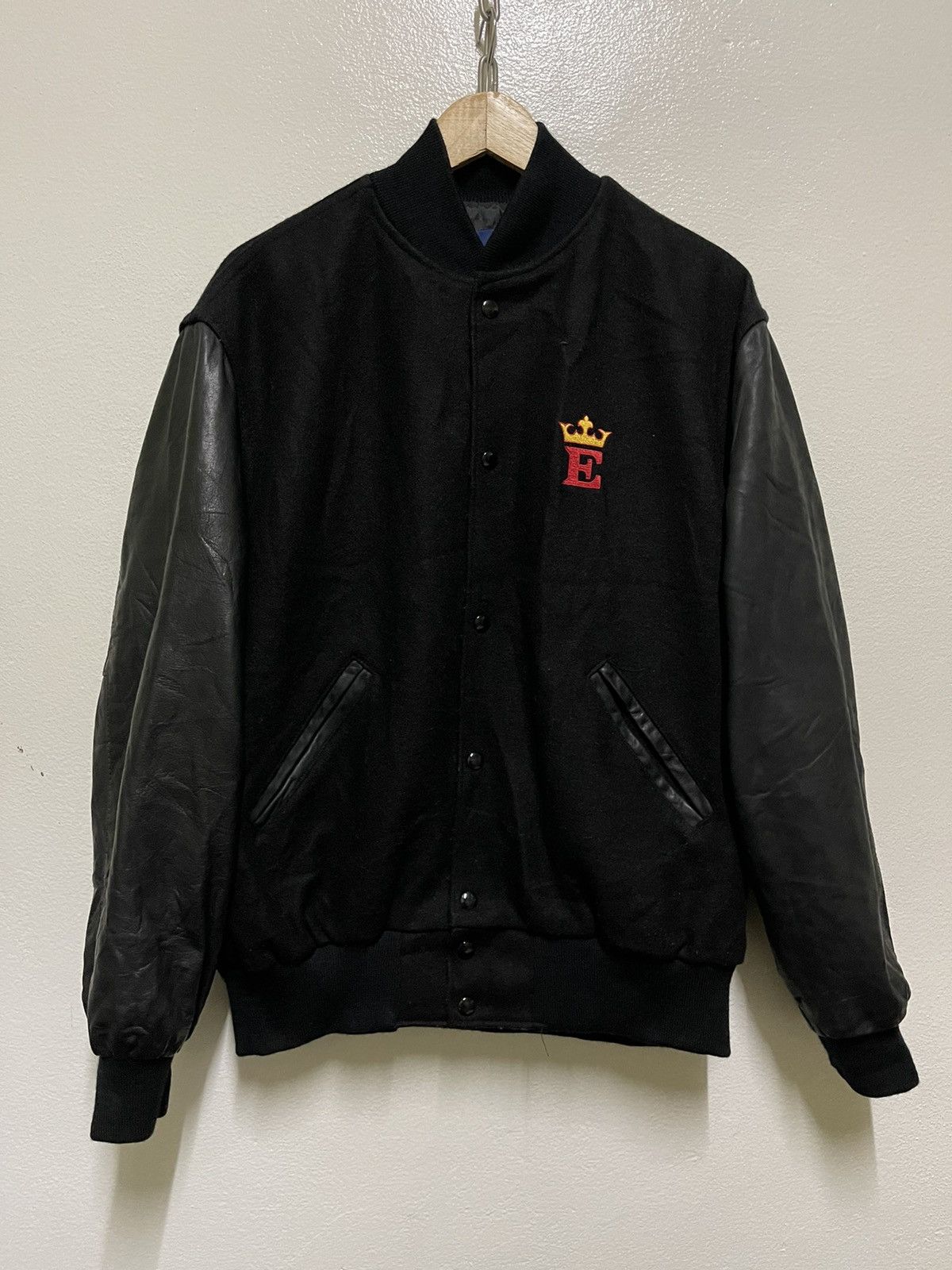 Holloway × Vintage Holloway Empire Polo Varsity Wool Leather Lettermen Jacket Size US L / EU 52-54 / 3 - 1 Thumbnail
