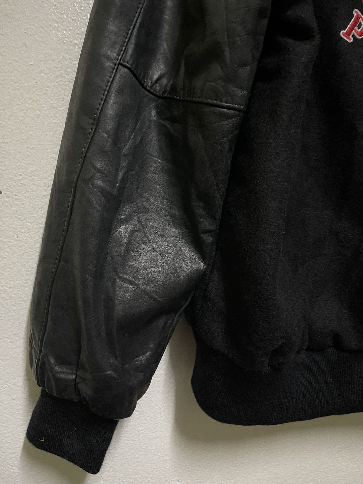 Holloway × Vintage Holloway Empire Polo Varsity Wool Leather Lettermen Jacket Size US L / EU 52-54 / 3 - 10 Thumbnail
