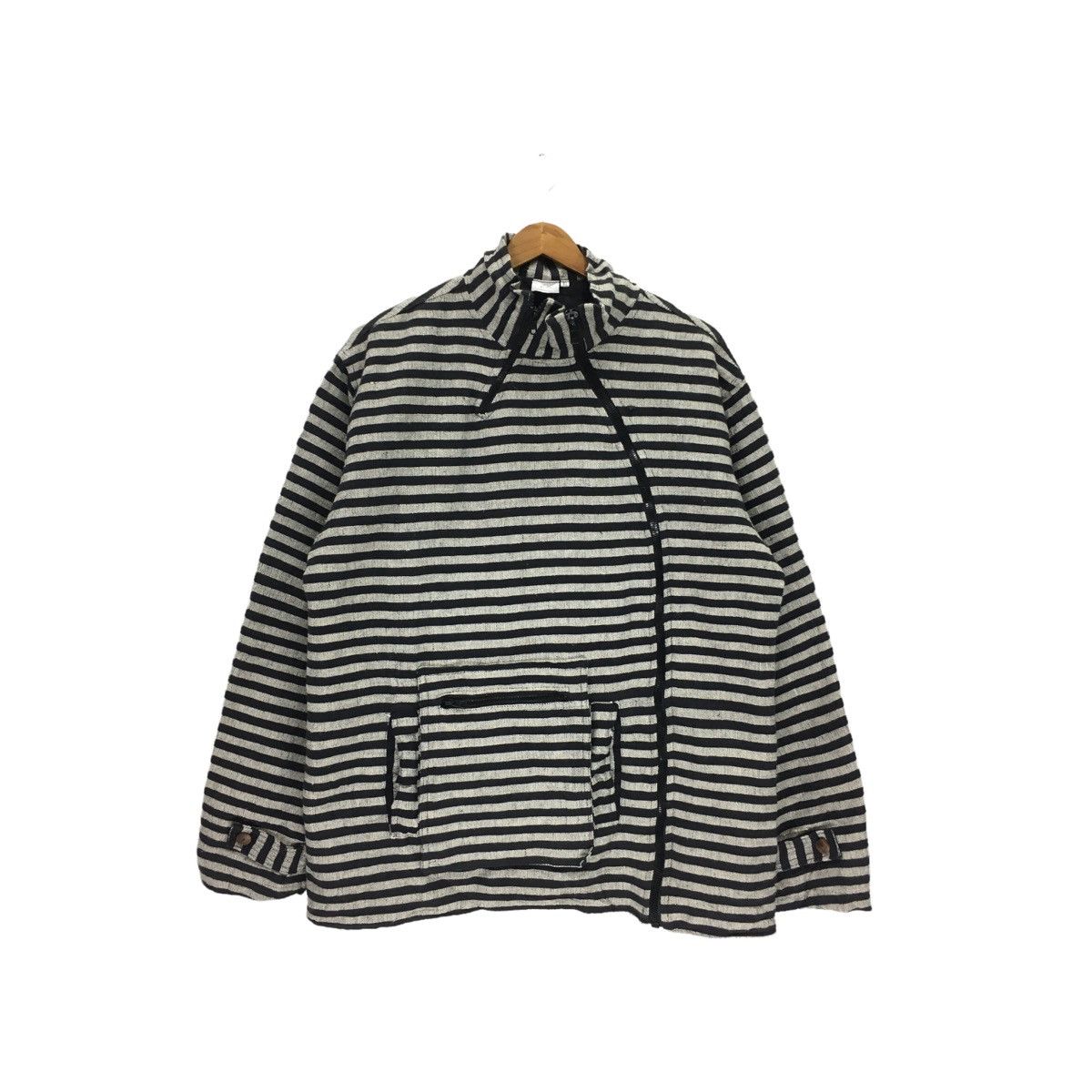 Vintage Unbrand Nice Zipper Stripes Jacket
