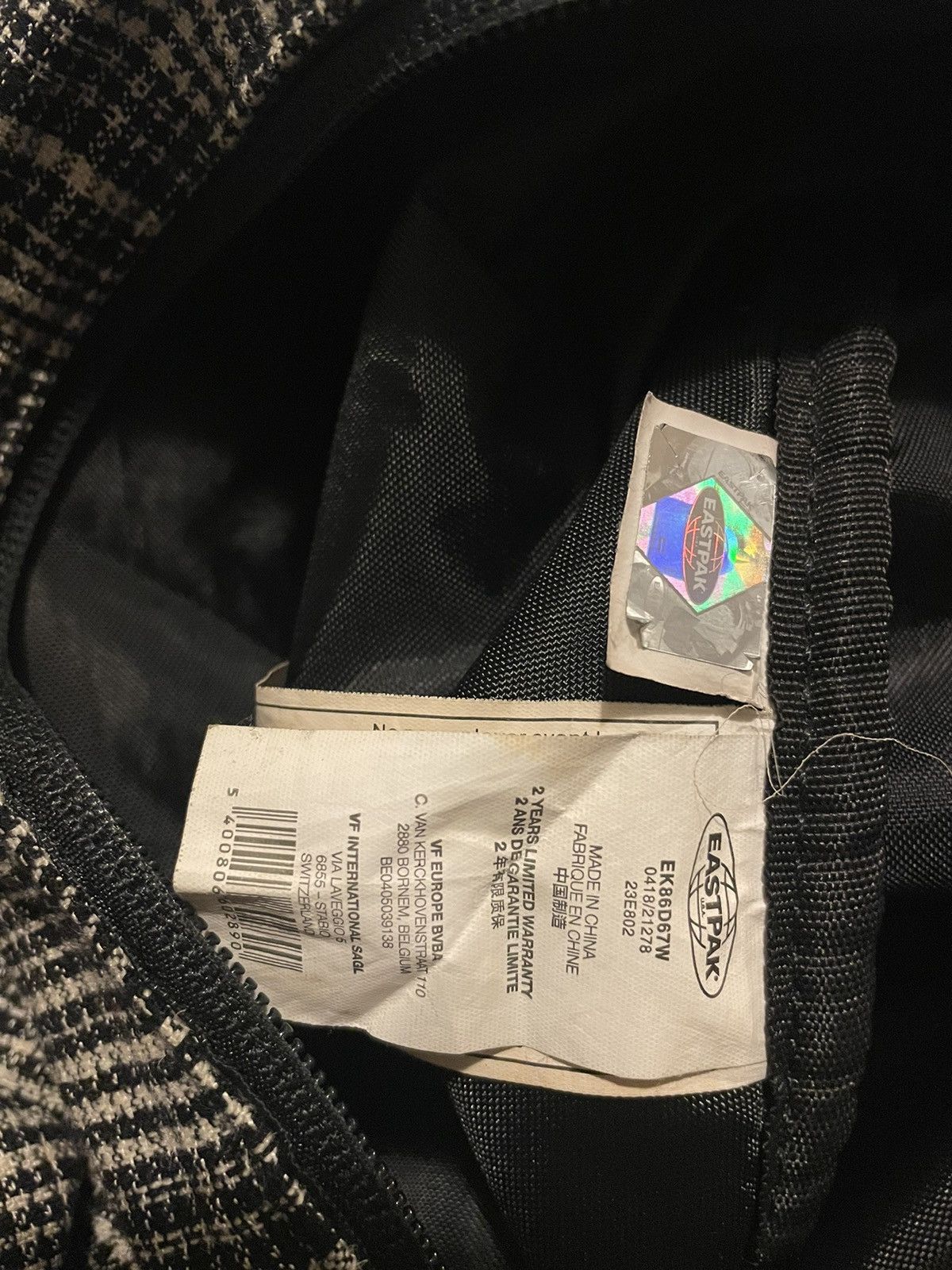 Eastpak × Raf Simons Raf Simons Sleek Sling Backpack Plaid Size ONE SIZE - 3 Thumbnail