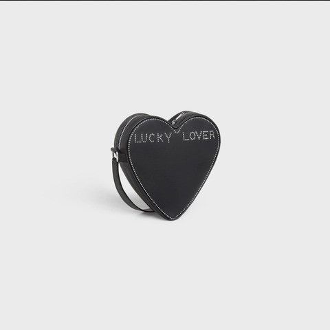 Celine o1w1db10423 Small Heart Bag in Black Size ONE SIZE - 2 Thumbnail