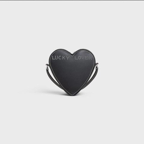 Celine o1w1db10423 Small Heart Bag in Black Size ONE SIZE - 1 Thumbnail