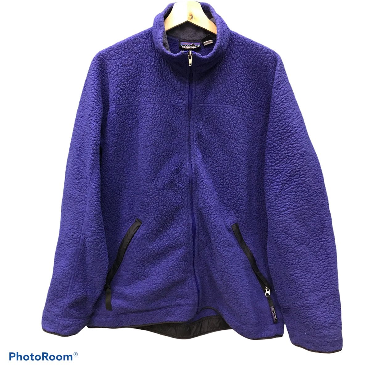 Pre-owned Outdoor Life X Patagonia Vintage 1990's Patagonia Synchilla Fleece In Blue