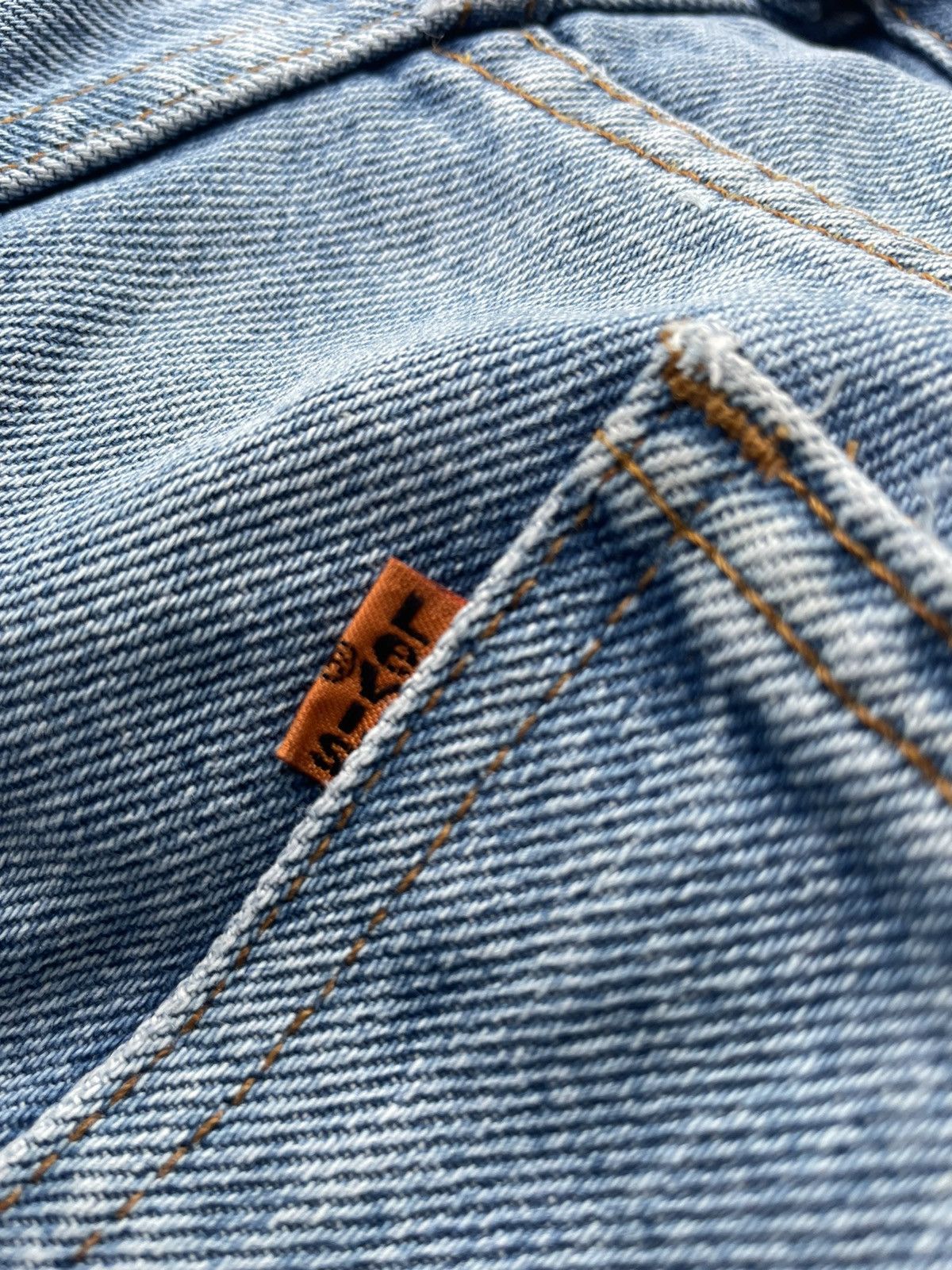 Levi's Levis 505 e Orange Tag Vintage 1991 Usa Aging Distressed Size US 33 - 14 Thumbnail