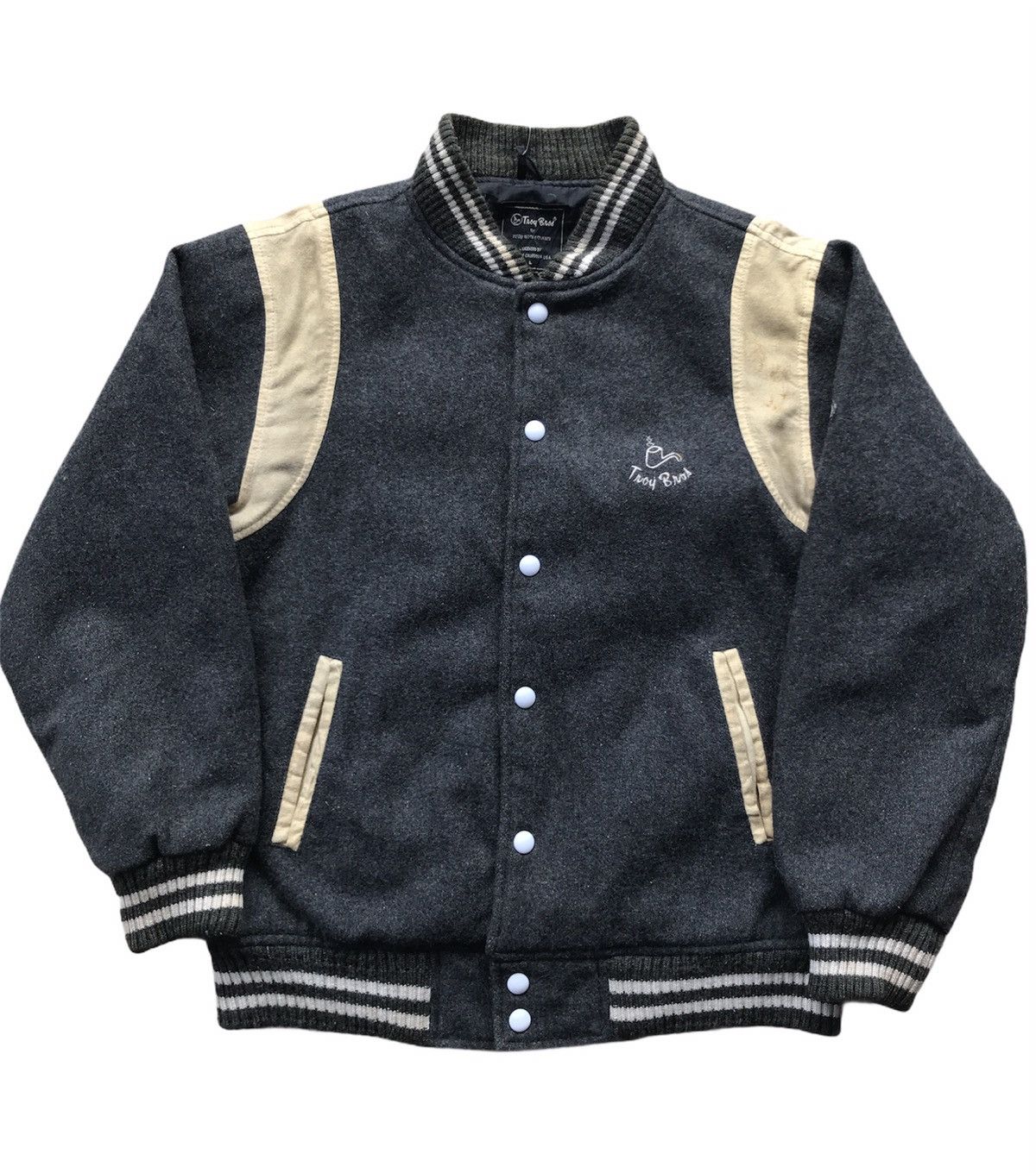 Vintage Teddy Varsity Jacket Size US S / EU 44-46 / 1 - 1 Thumbnail