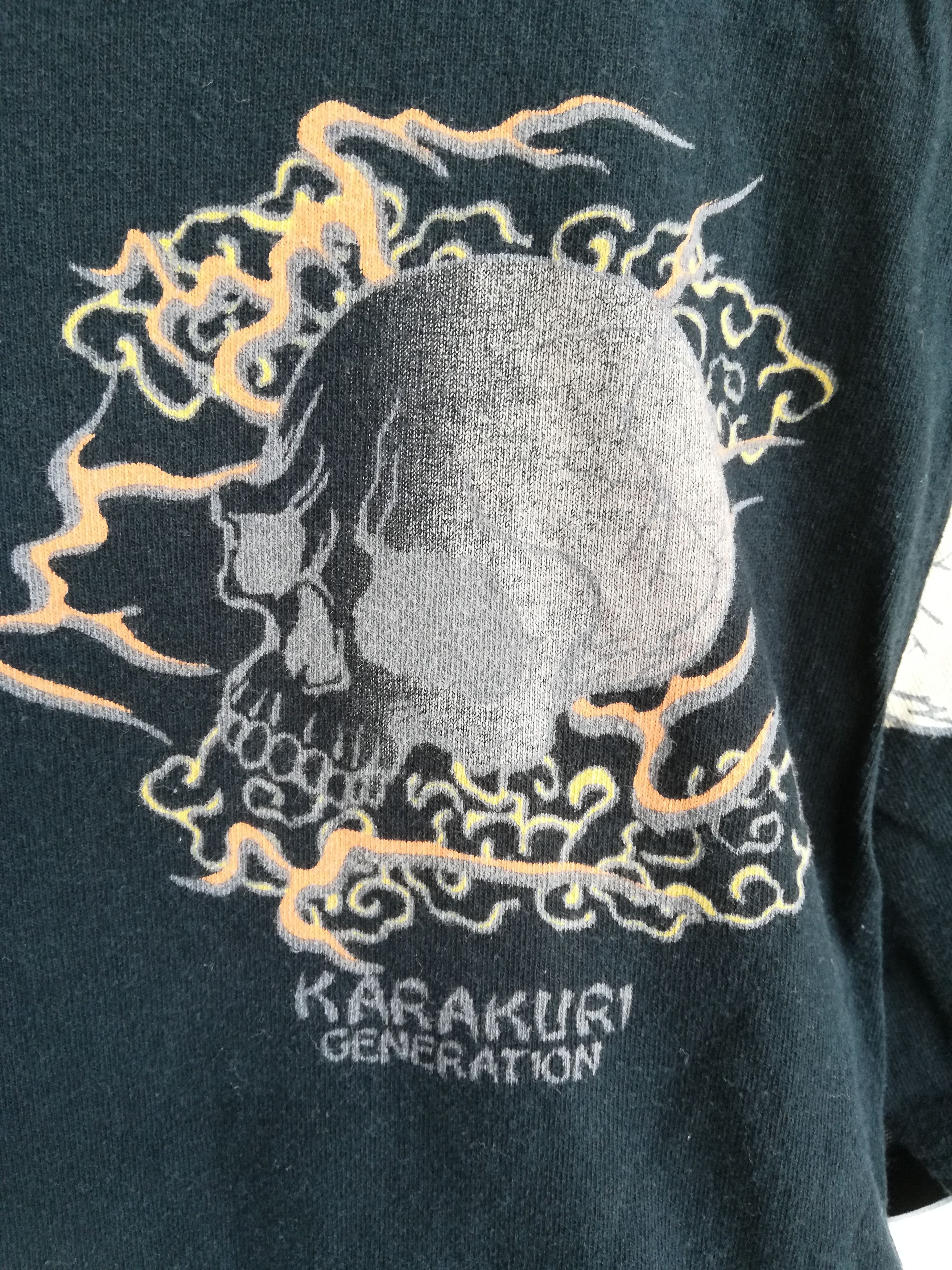 Japanese Brand × Vintage Kara kuri skulls tshirt Size US L / EU 52-54 / 3 - 3 Thumbnail