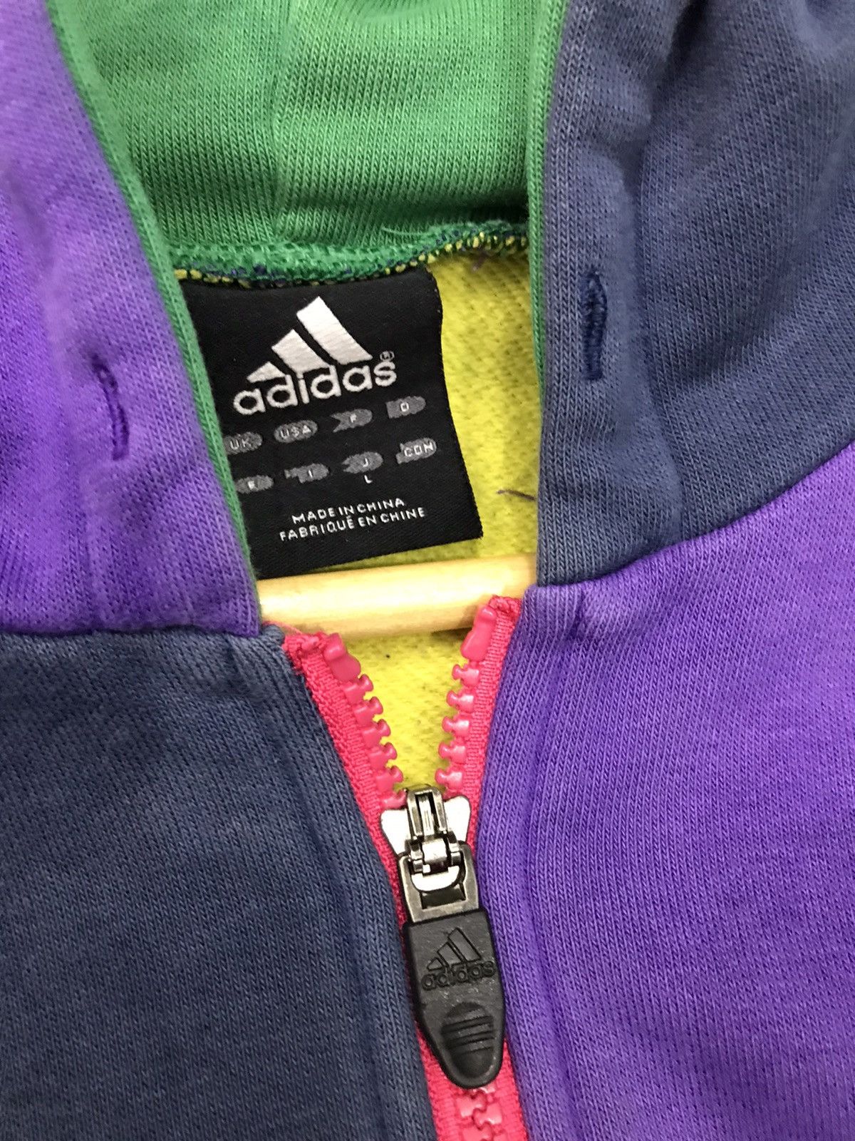 Adidas Adidas colour block zipper hoodies Size US M / EU 48-50 / 2 - 7 Thumbnail