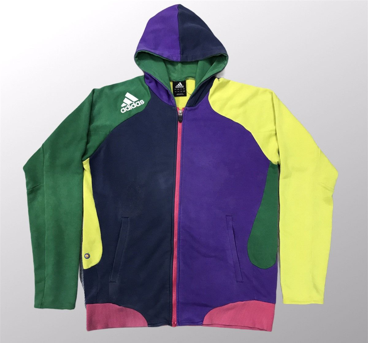 Adidas Adidas colour block zipper hoodies Size US M / EU 48-50 / 2 - 4 Thumbnail