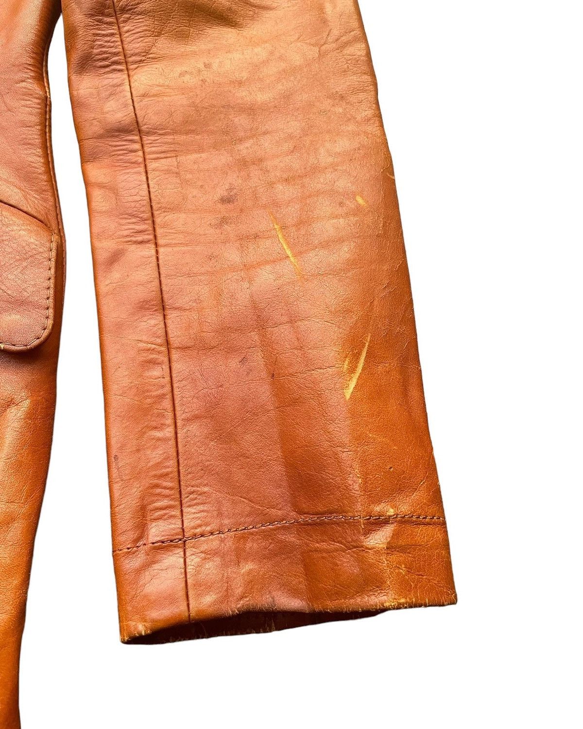 Vintage Vintage Beged-Or Leather Jacket Size US XS / EU 42 / 0 - 6 Thumbnail