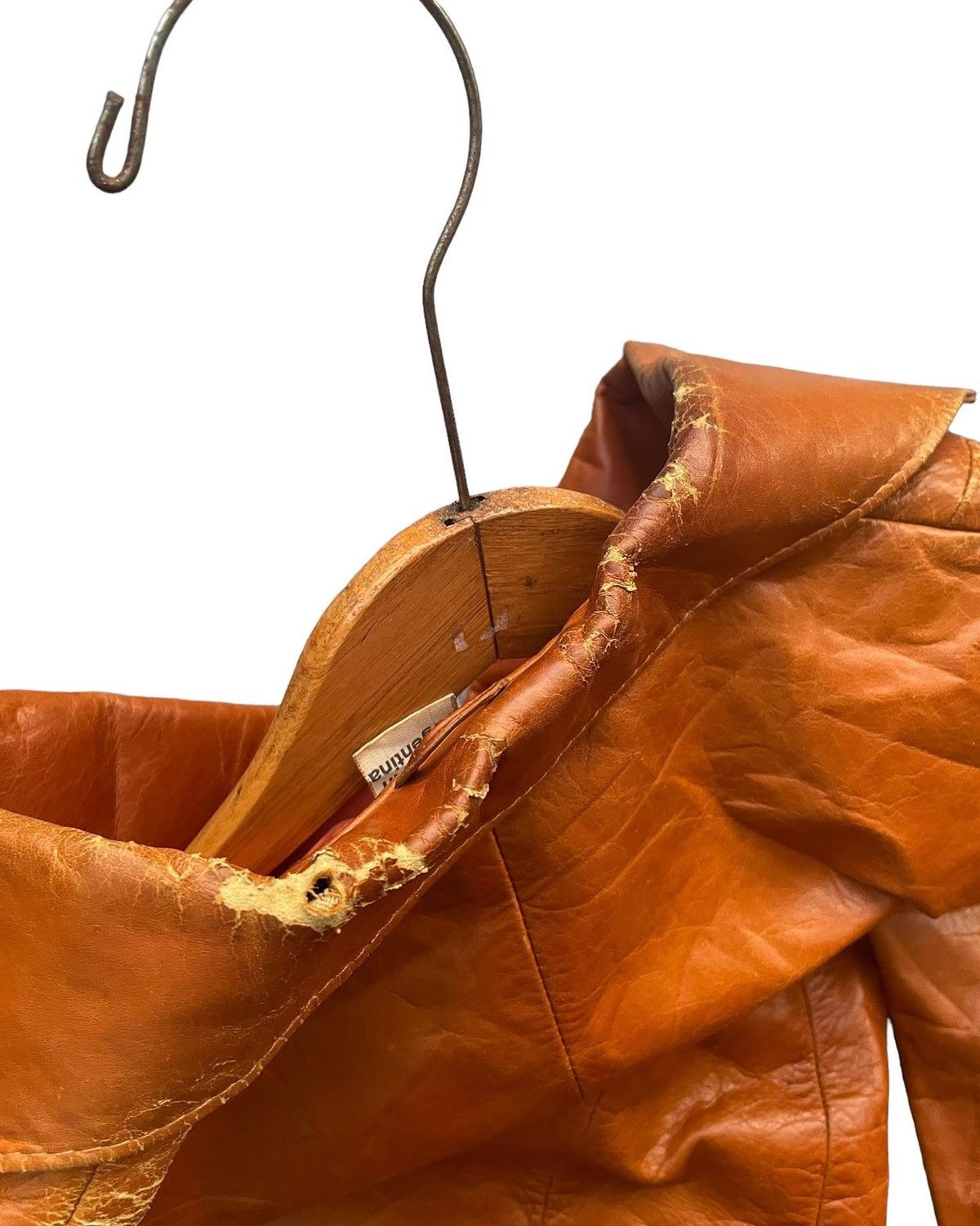 Vintage Vintage Beged-Or Leather Jacket Size US XS / EU 42 / 0 - 11 Thumbnail