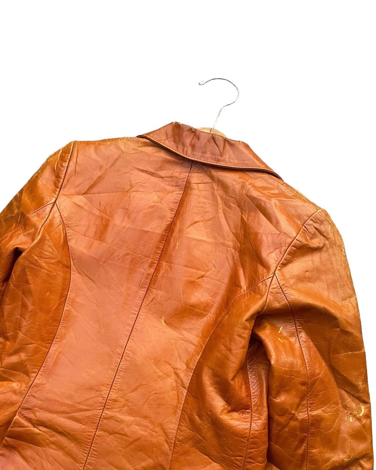 Vintage Vintage Beged-Or Leather Jacket Size US XS / EU 42 / 0 - 9 Thumbnail