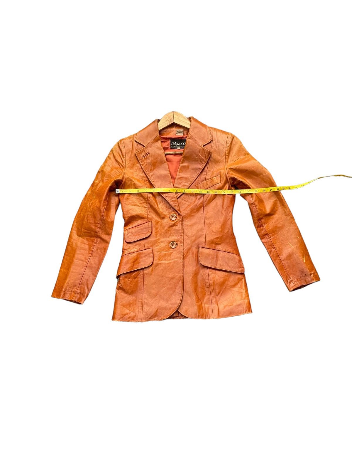 Vintage Vintage Beged-Or Leather Jacket Size US XS / EU 42 / 0 - 2 Thumbnail