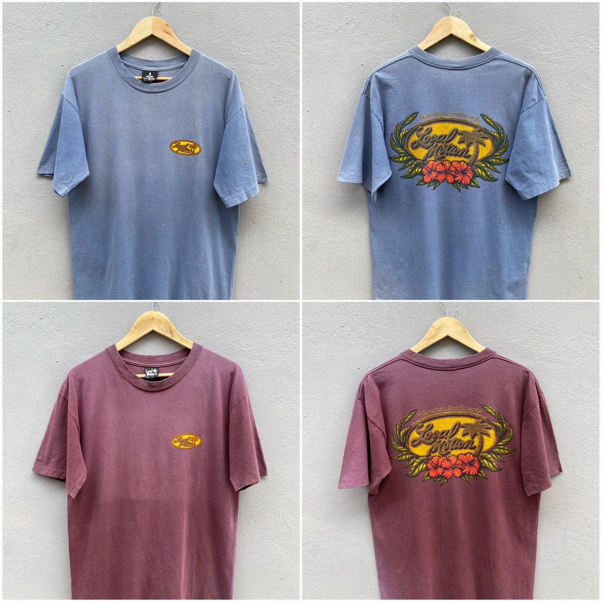 Vintage Combo 90s LOCAL MOTION Koala Arts Hawaiian Surfboards Tees Size US L / EU 52-54 / 3 - 1 Thumbnail