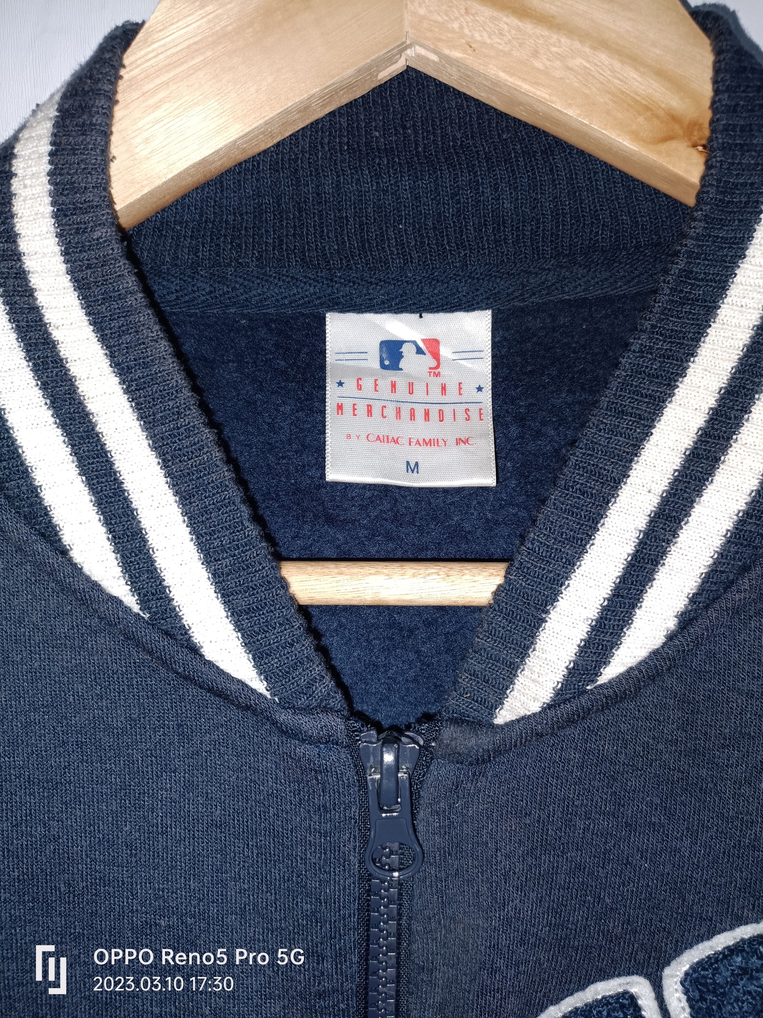 MLB × New York Yankees × Vintage 🔥Vintage New Yokr Yenkees Zipper Jacket Big Logo Size US M / EU 48-50 / 2 - 2 Thumbnail