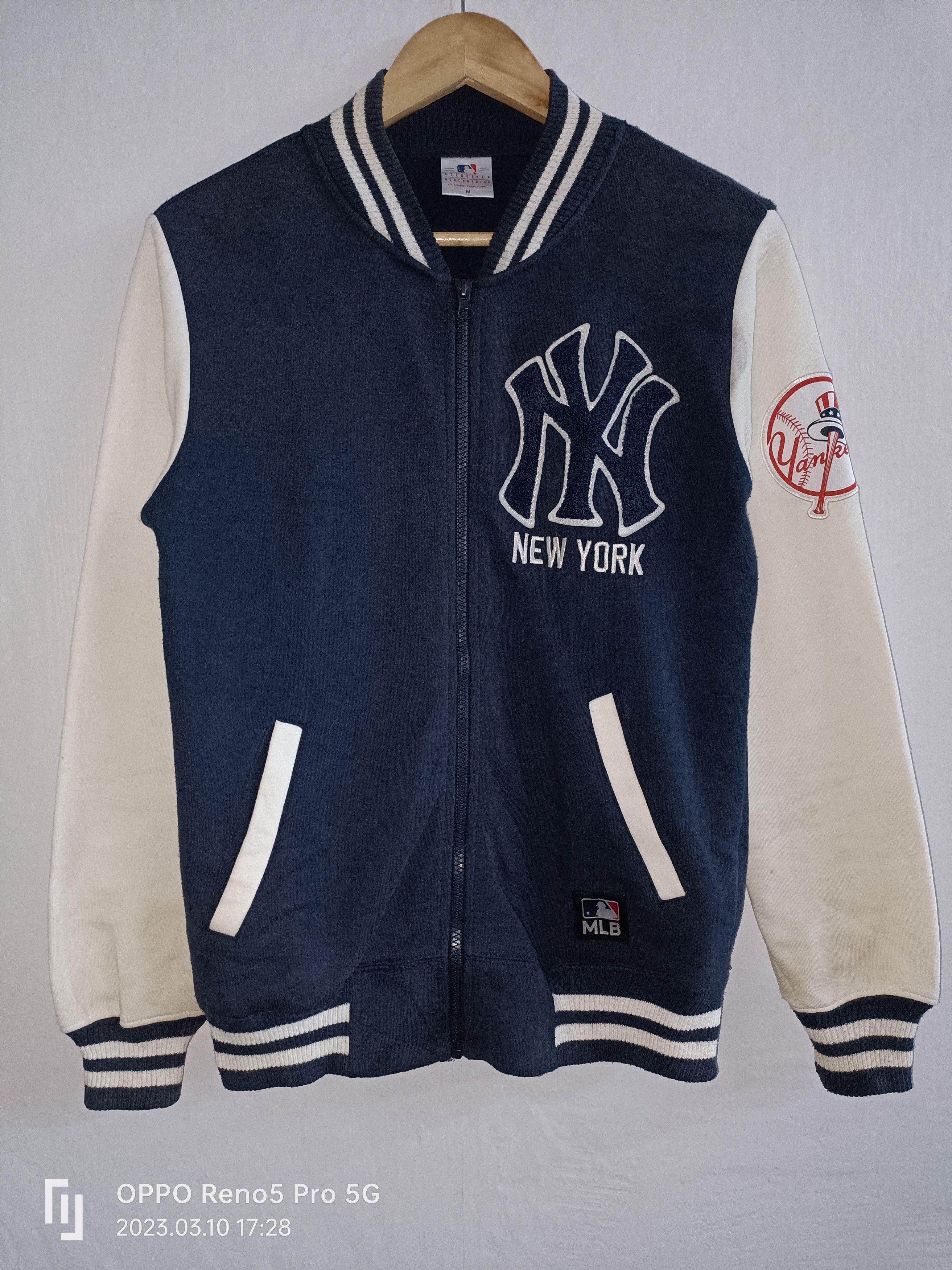 🔥Vintage New Yokr Yenkees Zipper Jacket Big Logo