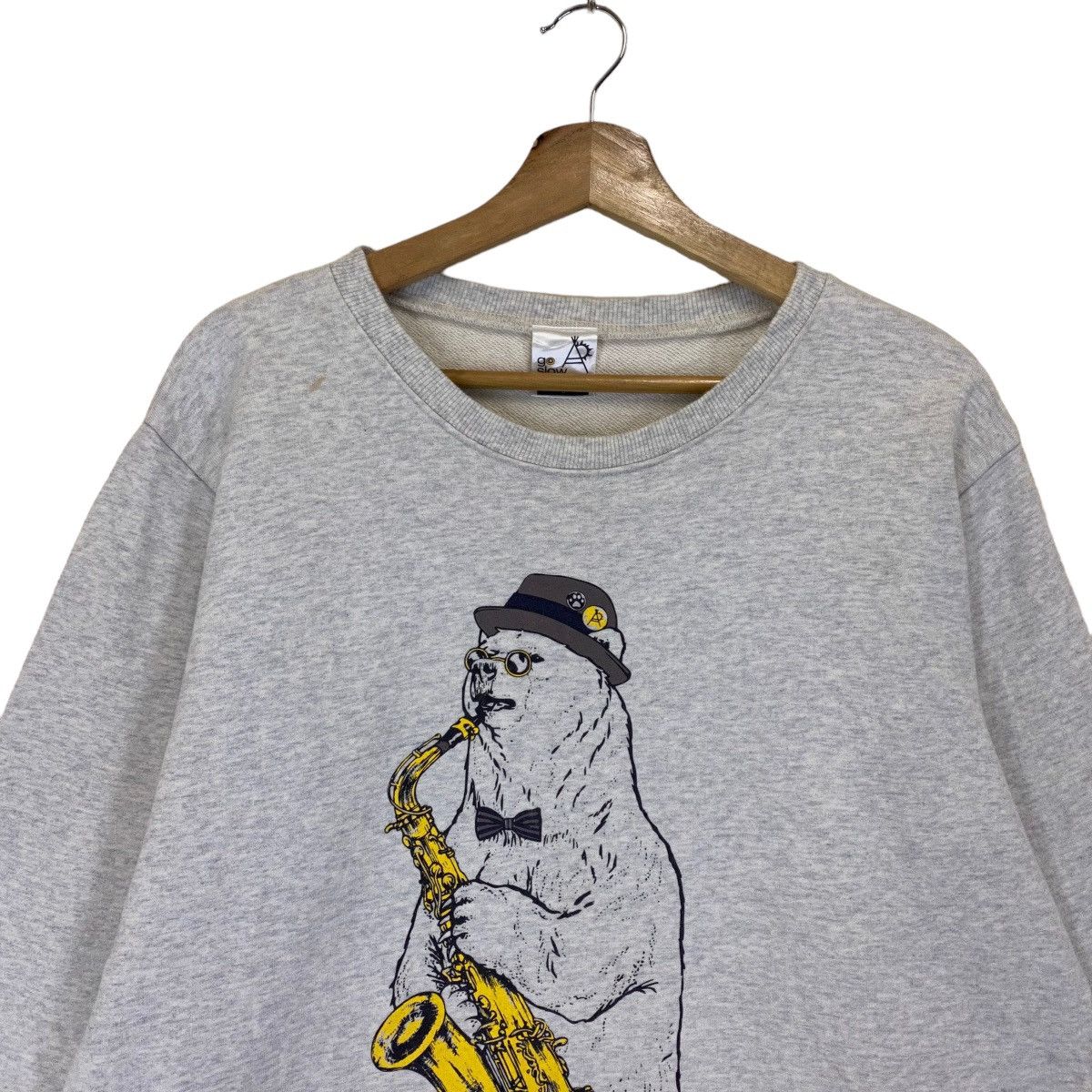 Vintage × go slow caravan Vintage Go Slow Caravan Big Logo Crewneck Sweatshirt Size M Size US M / EU 48-50 / 2 - 4 Thumbnail