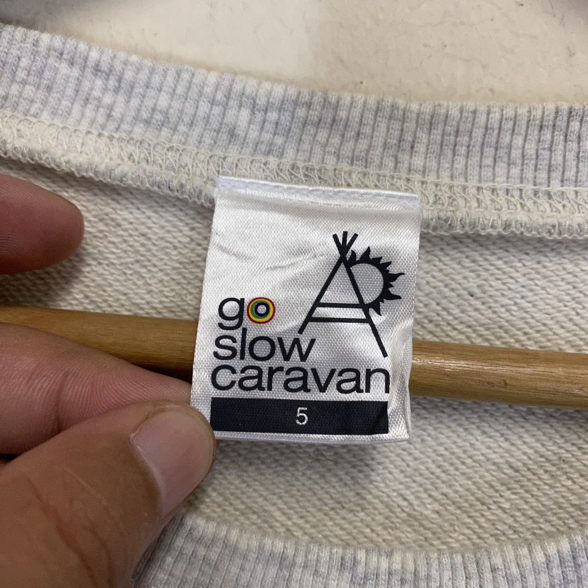 Vintage × go slow caravan Vintage Go Slow Caravan Big Logo Crewneck Sweatshirt Size M Size US M / EU 48-50 / 2 - 11 Thumbnail