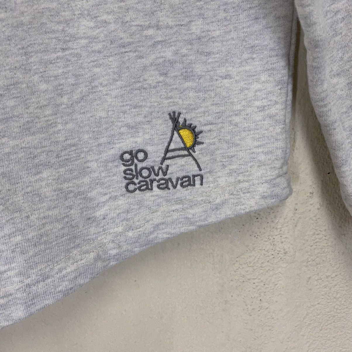 Vintage × go slow caravan Vintage Go Slow Caravan Big Logo Crewneck Sweatshirt Size M Size US M / EU 48-50 / 2 - 10 Thumbnail