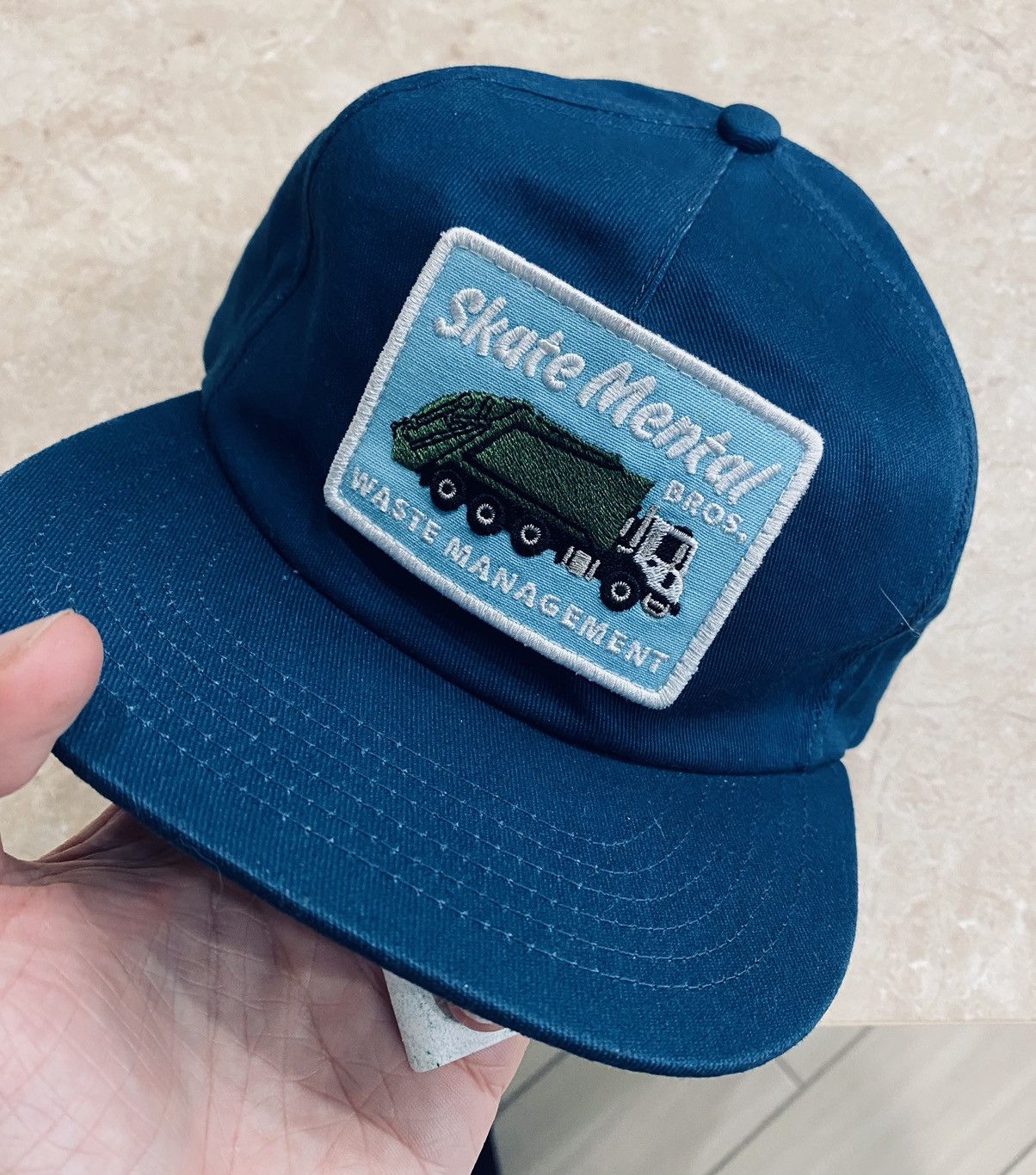 Made In Usa Skategang Vintage Skate Mental bros. Waste Management Skateboards Cap Grailed